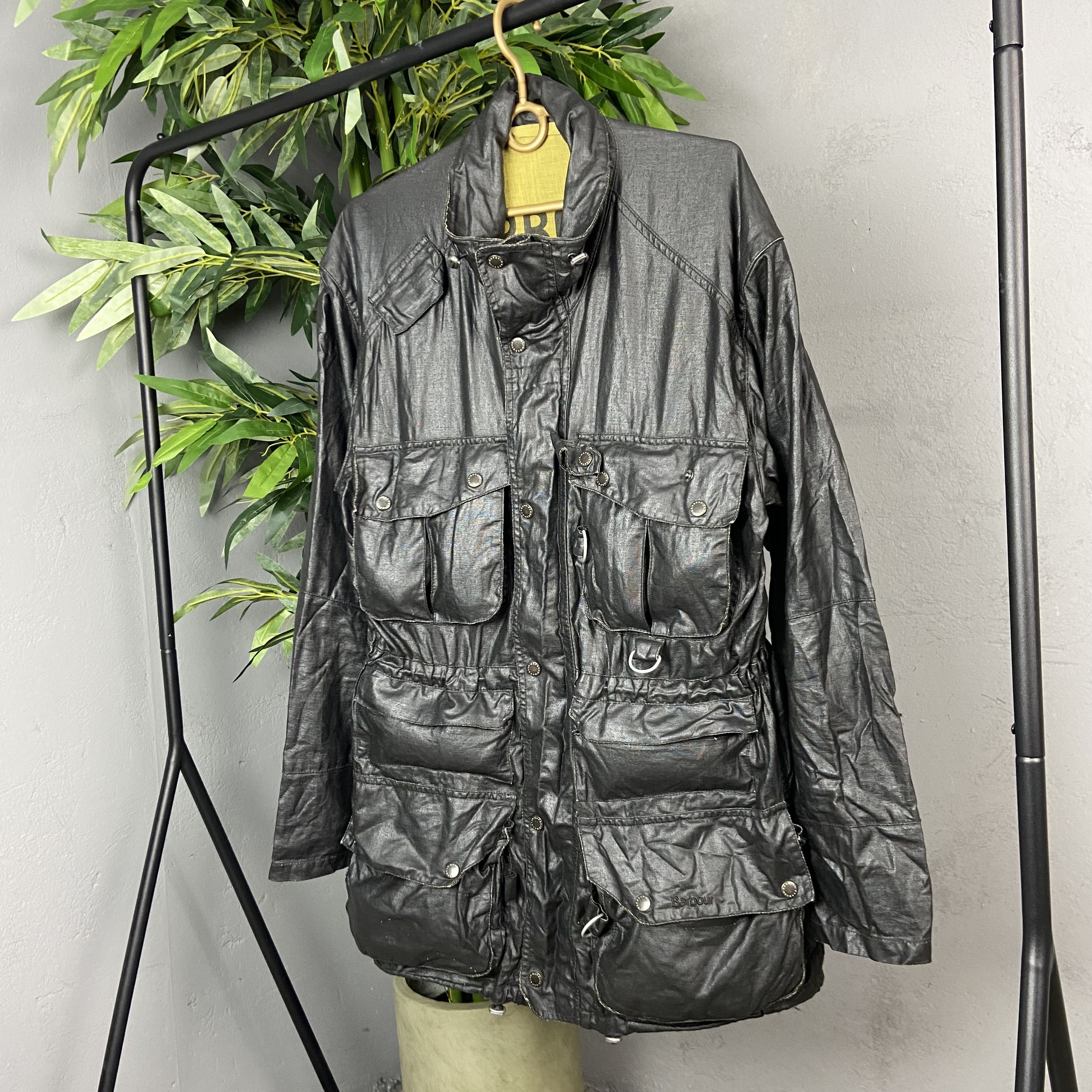 Barbour BARBOUR MULTIPOCKET ARCHIVE WAXED MOTO JACKET Size US L / EU 52-54 / 3 - 2 Thumbnail