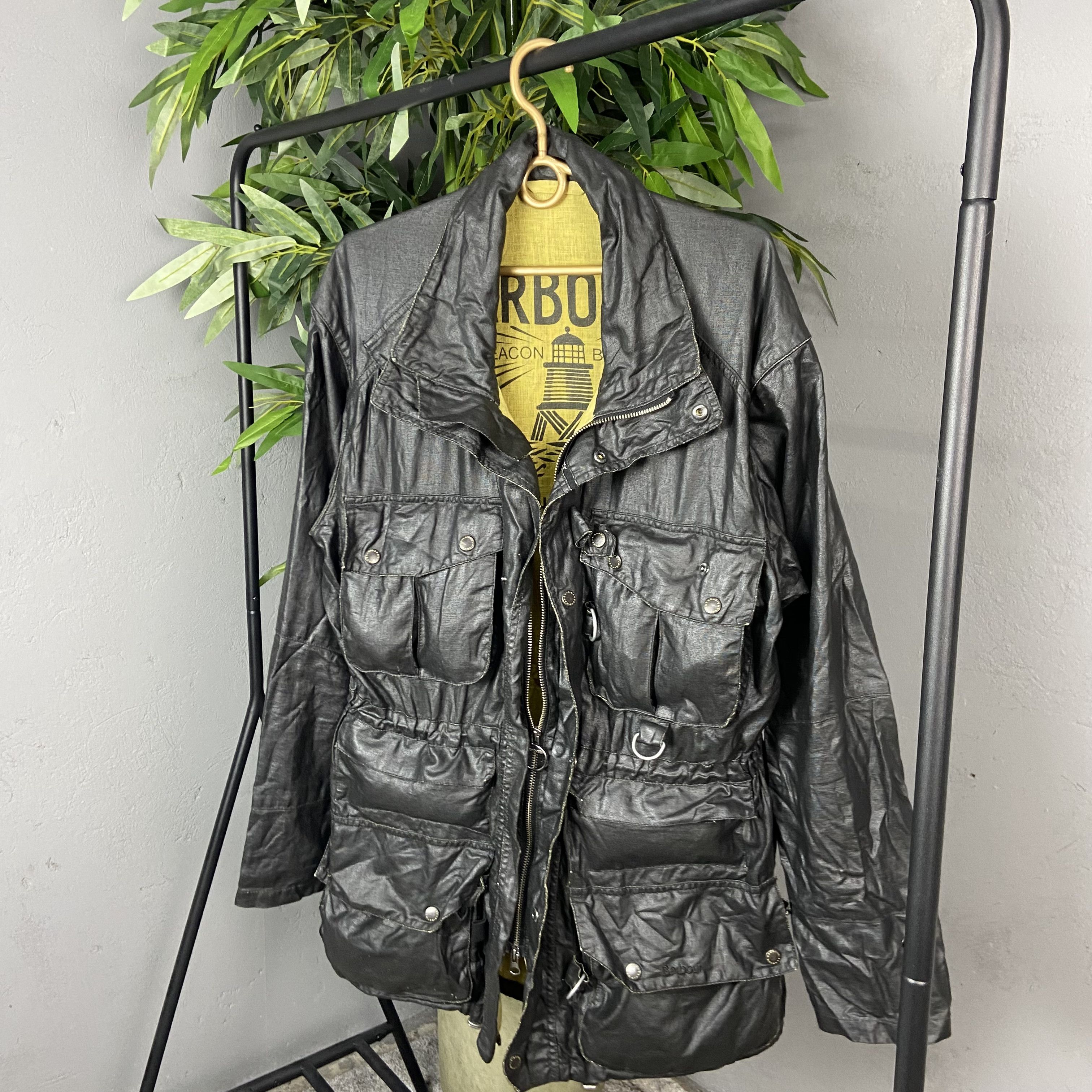 Barbour BARBOUR MULTIPOCKET ARCHIVE WAXED MOTO JACKET Size US L / EU 52-54 / 3 - 8 Thumbnail