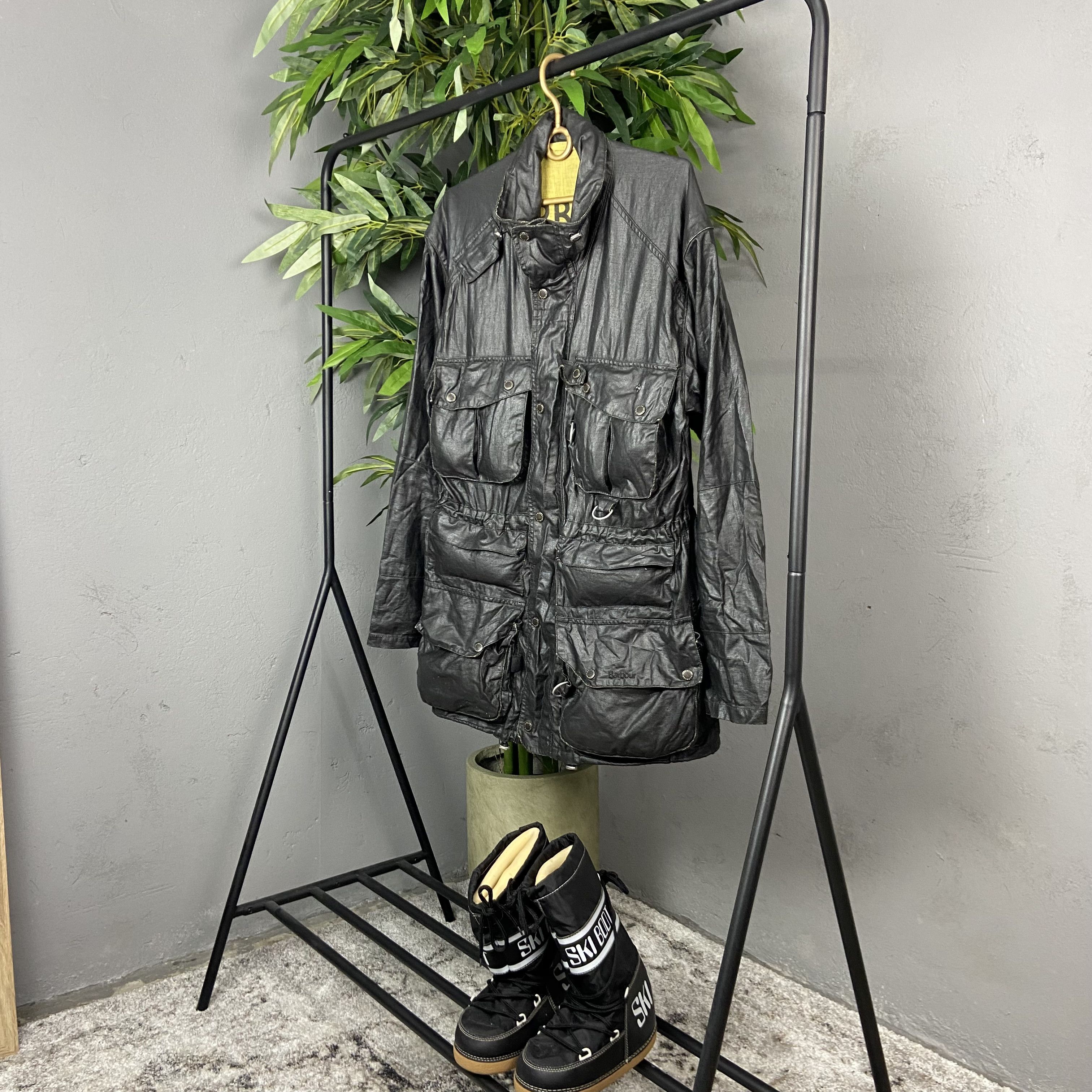Barbour BARBOUR MULTIPOCKET ARCHIVE WAXED MOTO JACKET Size US L / EU 52-54 / 3 - 1 Thumbnail