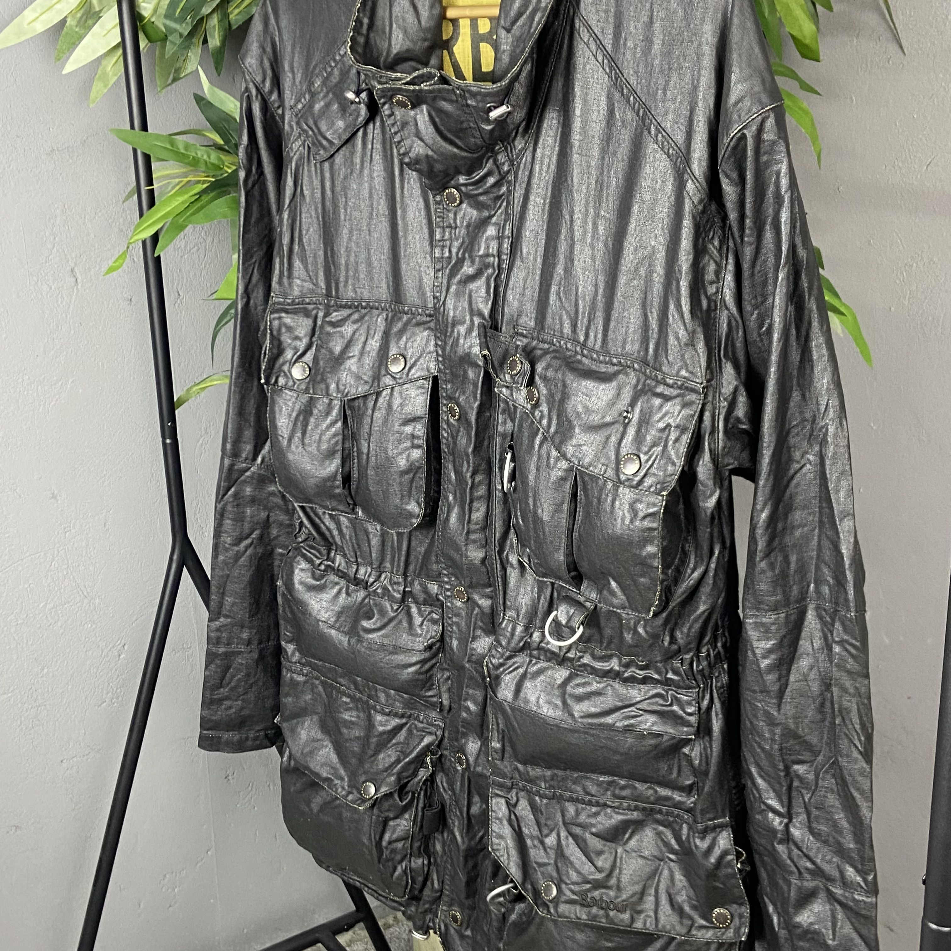 Barbour BARBOUR MULTIPOCKET ARCHIVE WAXED MOTO JACKET Size US L / EU 52-54 / 3 - 3 Thumbnail