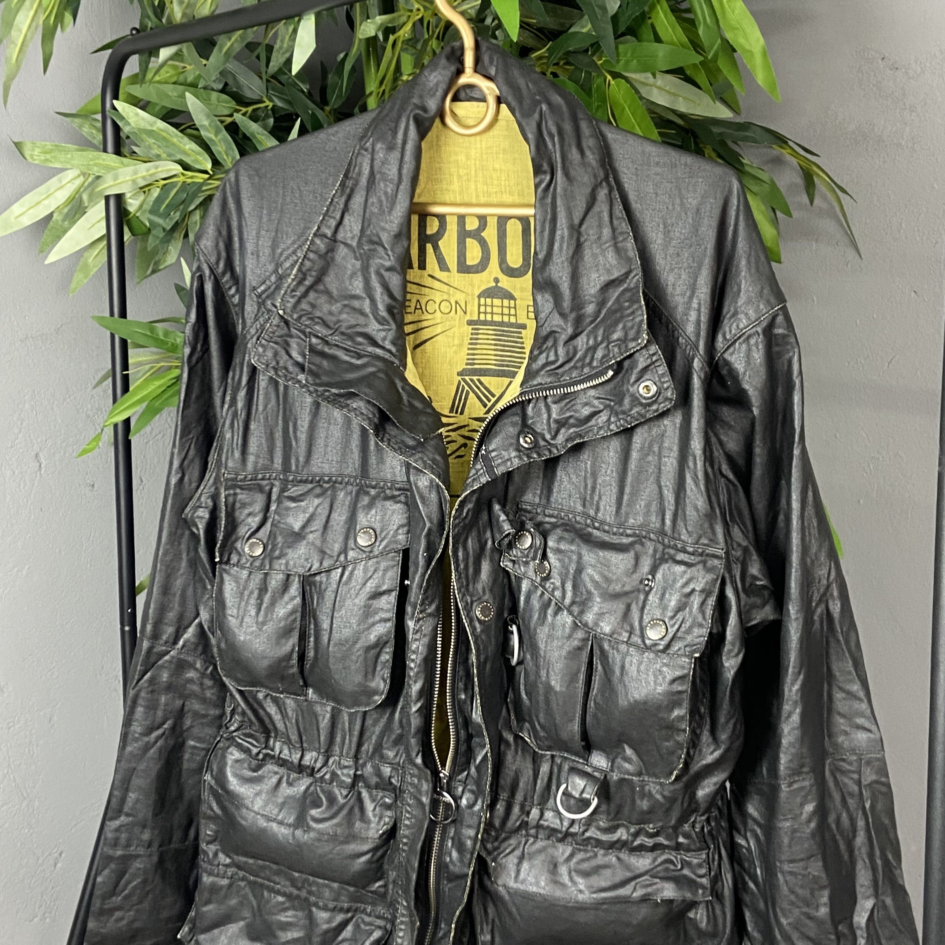 Barbour BARBOUR MULTIPOCKET ARCHIVE WAXED MOTO JACKET Size US L / EU 52-54 / 3 - 6 Thumbnail