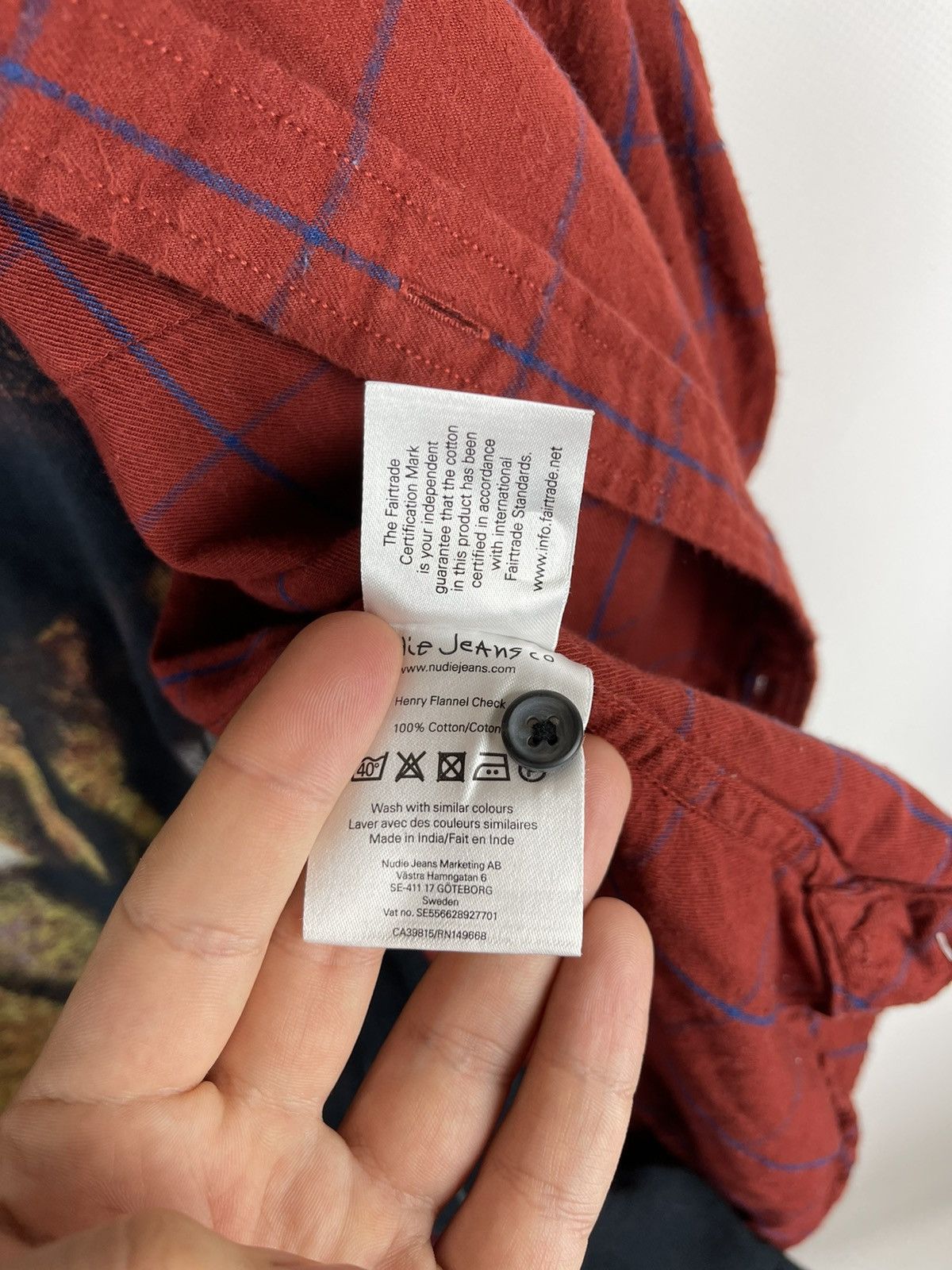 Flannel Nudie jeans Henry flannel check shirt travis Scott style Size US L / EU 52-54 / 3 - 9 Thumbnail