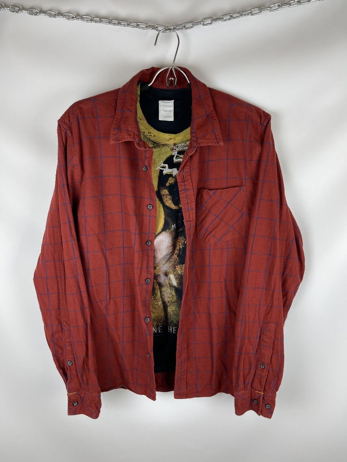 Flannel Nudie jeans Henry flannel check shirt travis Scott style Size US L / EU 52-54 / 3 - 1 Thumbnail