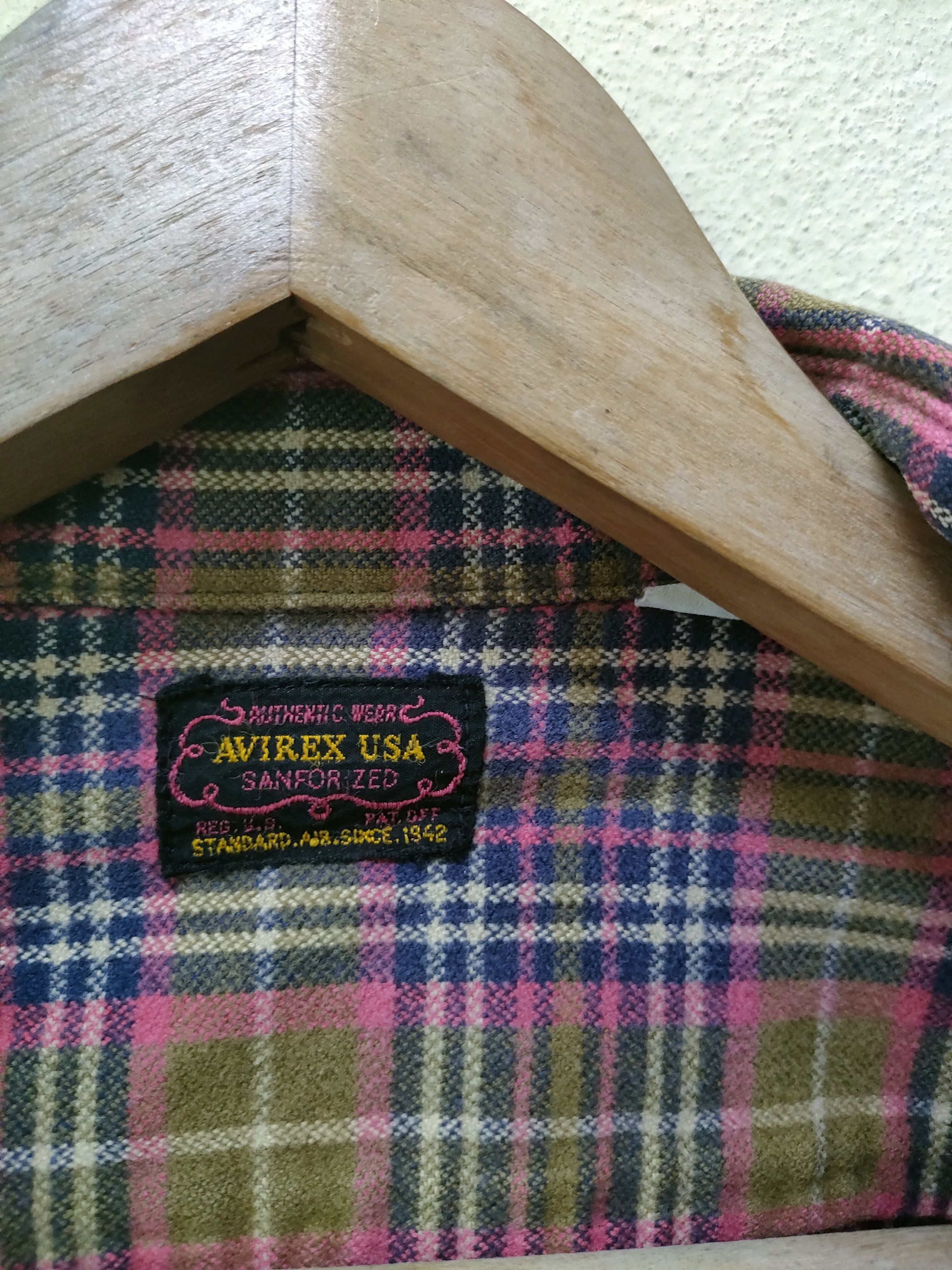 Avirex × Flannel × Vintage 🔥 Steal 🔥 Vintage Avirex Flannel Double Pocket Size US L / EU 52-54 / 3 - 8 Thumbnail