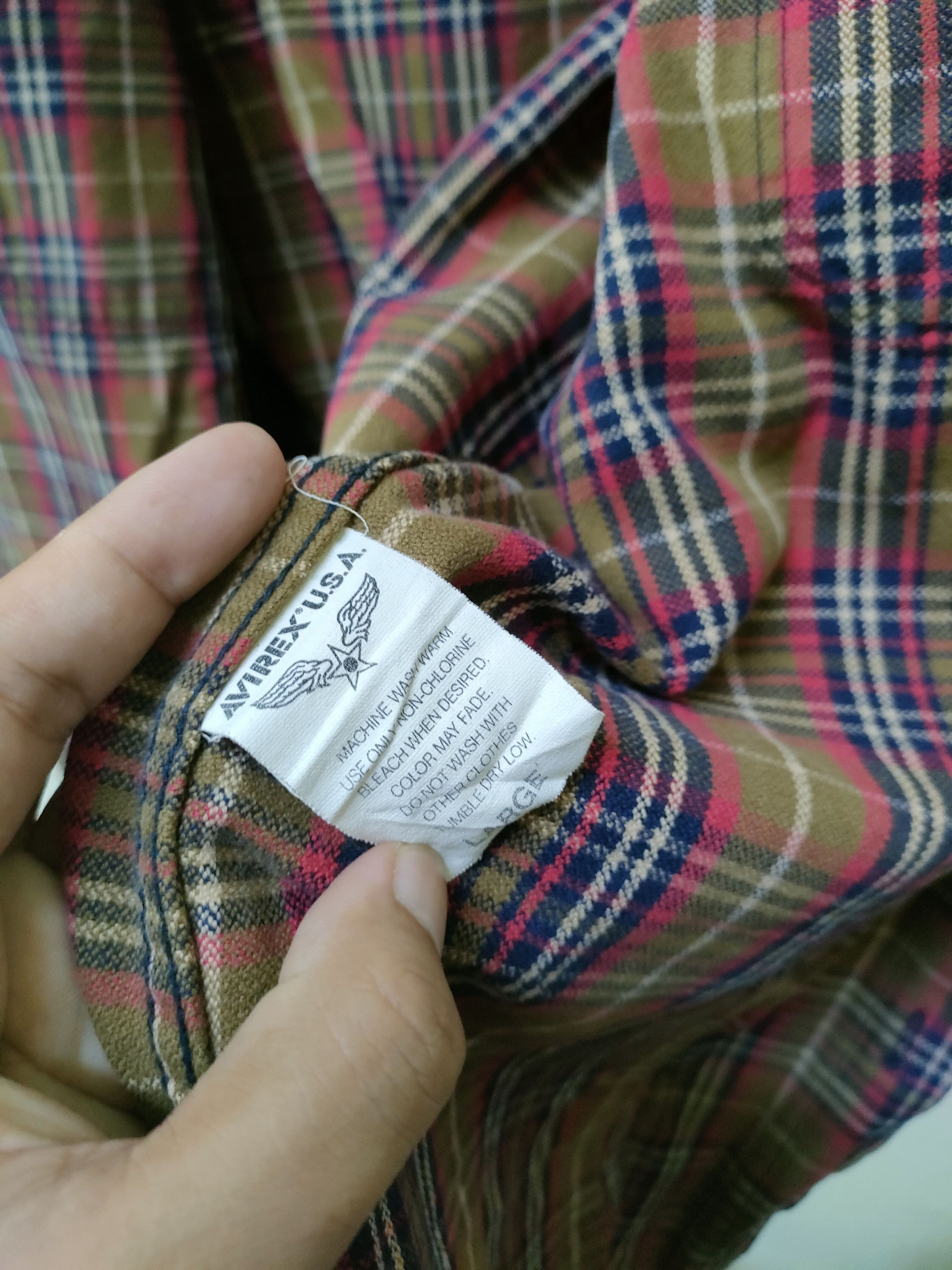 Avirex × Flannel × Vintage 🔥 Steal 🔥 Vintage Avirex Flannel Double Pocket Size US L / EU 52-54 / 3 - 7 Thumbnail