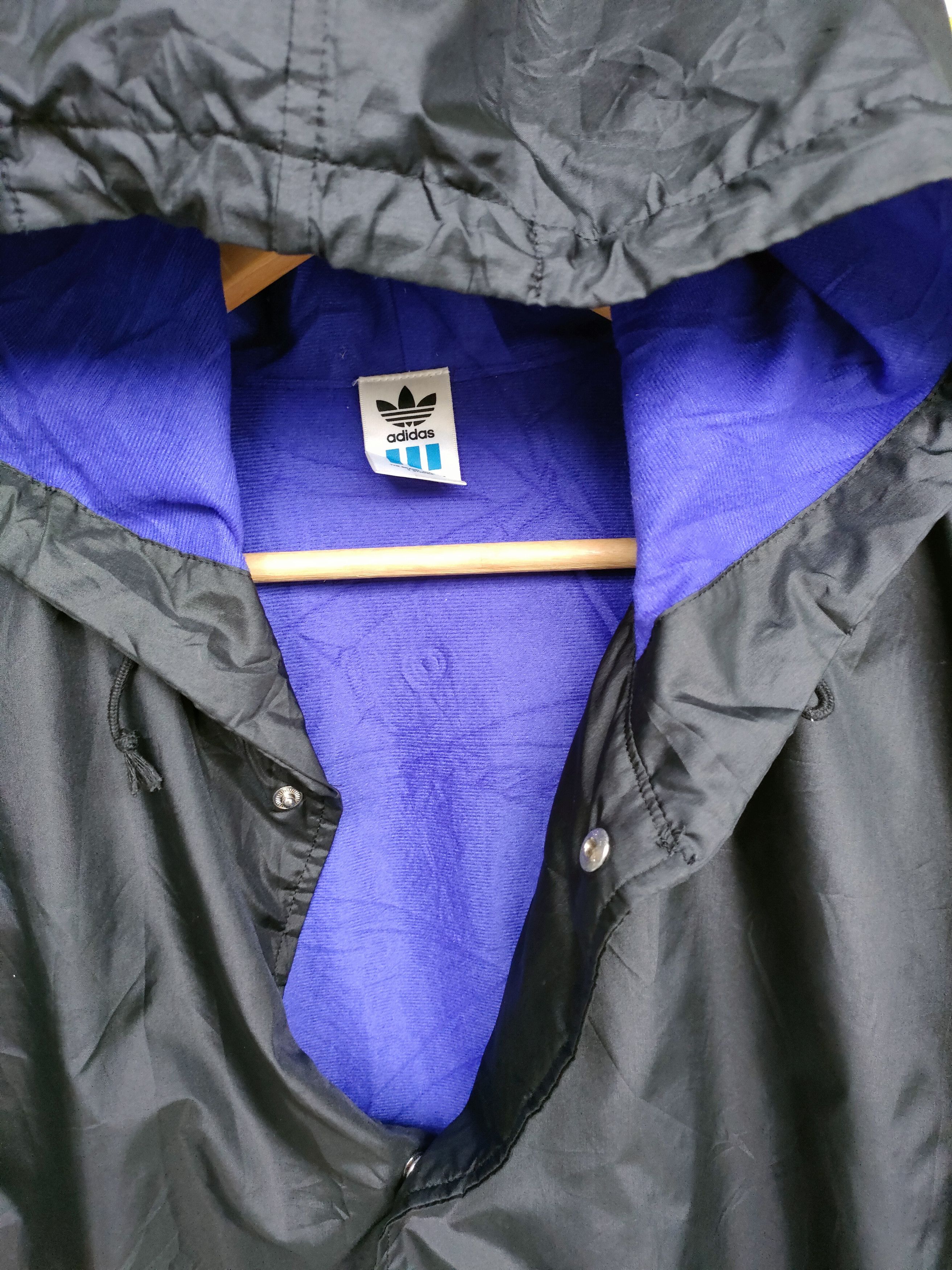 Adidas × Vintage Vintage Distressed Adidas Big Logo Winbreaker Size US XL / EU 56 / 4 - 7 Thumbnail