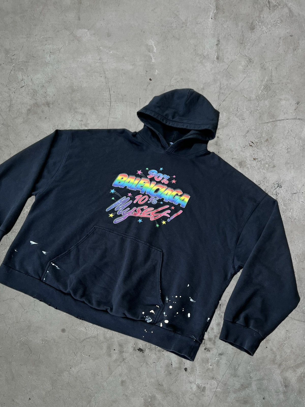Balenciaga Balenciaga 90/10 Wide Fit Hoodie Size US XL / EU 56 / 4 - 3 Thumbnail