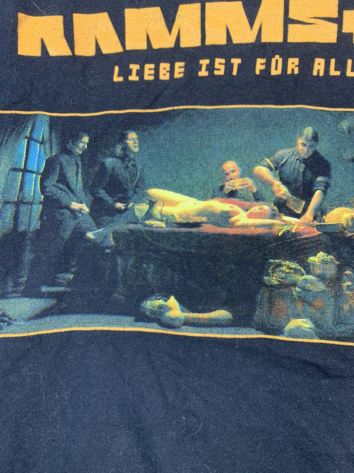 Band Tees Vintage Rammstein Liebe Ist Fur Alle Da Black Band T-Shirt Size US L / EU 52-54 / 3 - 4 Thumbnail