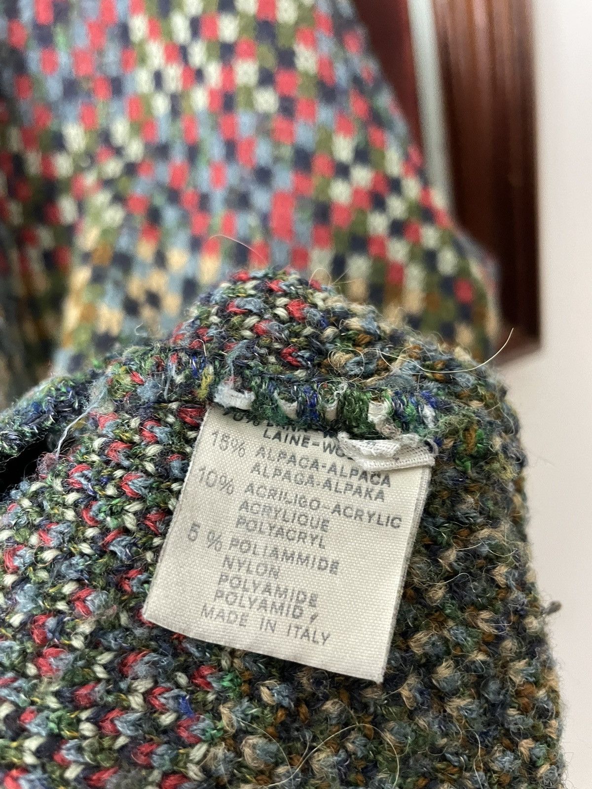 Missoni Missoni Rare Sweater Knitted Wool Lana Patchwork Multicolor Size US L / EU 52-54 / 3 - 6 Thumbnail