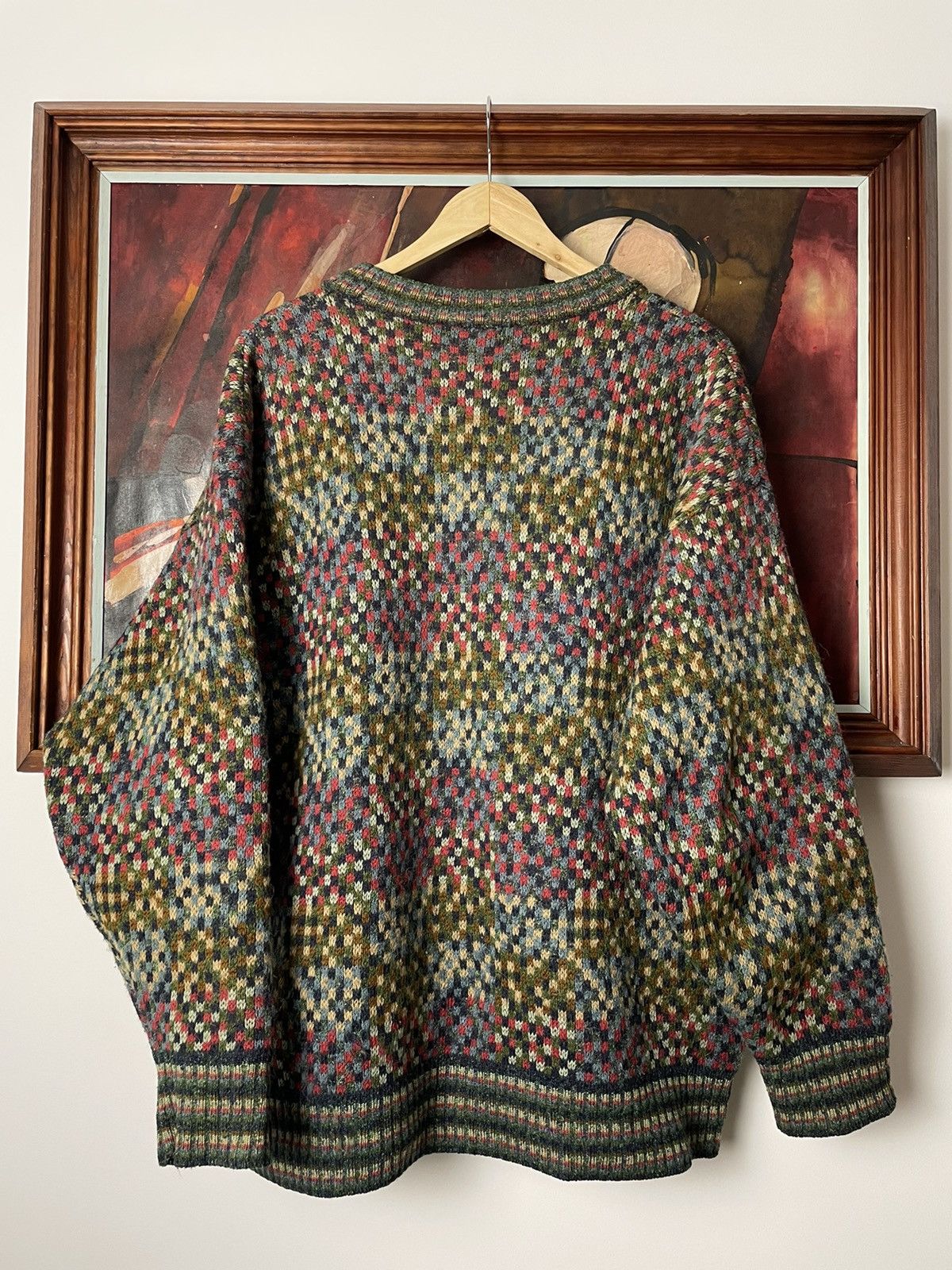 Missoni Missoni Rare Sweater Knitted Wool Lana Patchwork Multicolor Size US L / EU 52-54 / 3 - 3 Thumbnail