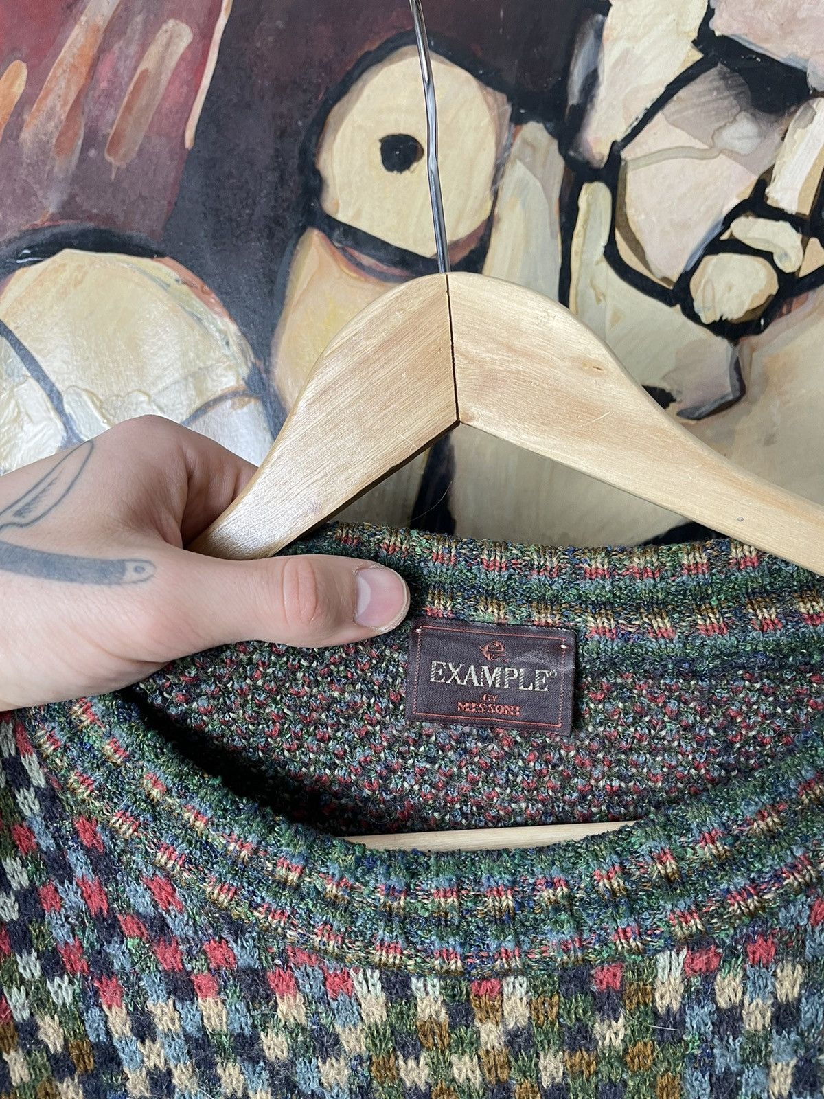 Missoni Missoni Rare Sweater Knitted Wool Lana Patchwork Multicolor Size US L / EU 52-54 / 3 - 5 Thumbnail