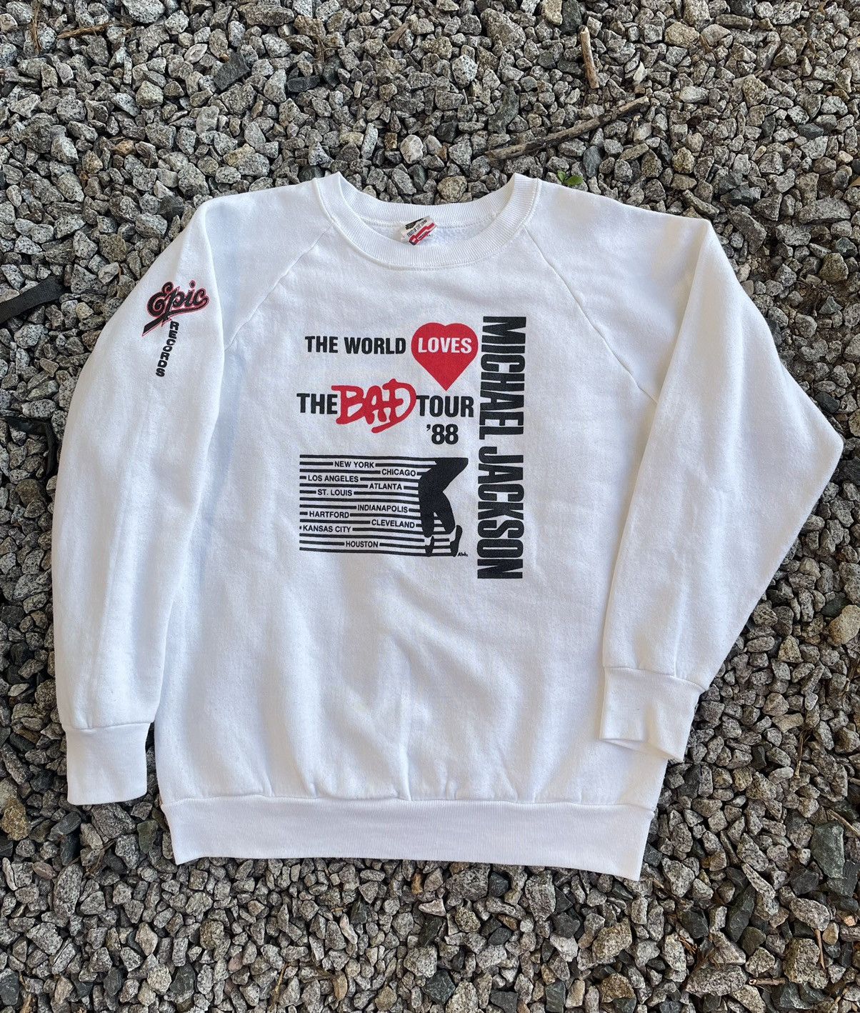 Band Tees Vintage 80s Michael Jackson Bad Tour Crewneck Dirty Diana Size US L / EU 52-54 / 3 - 1 Thumbnail
