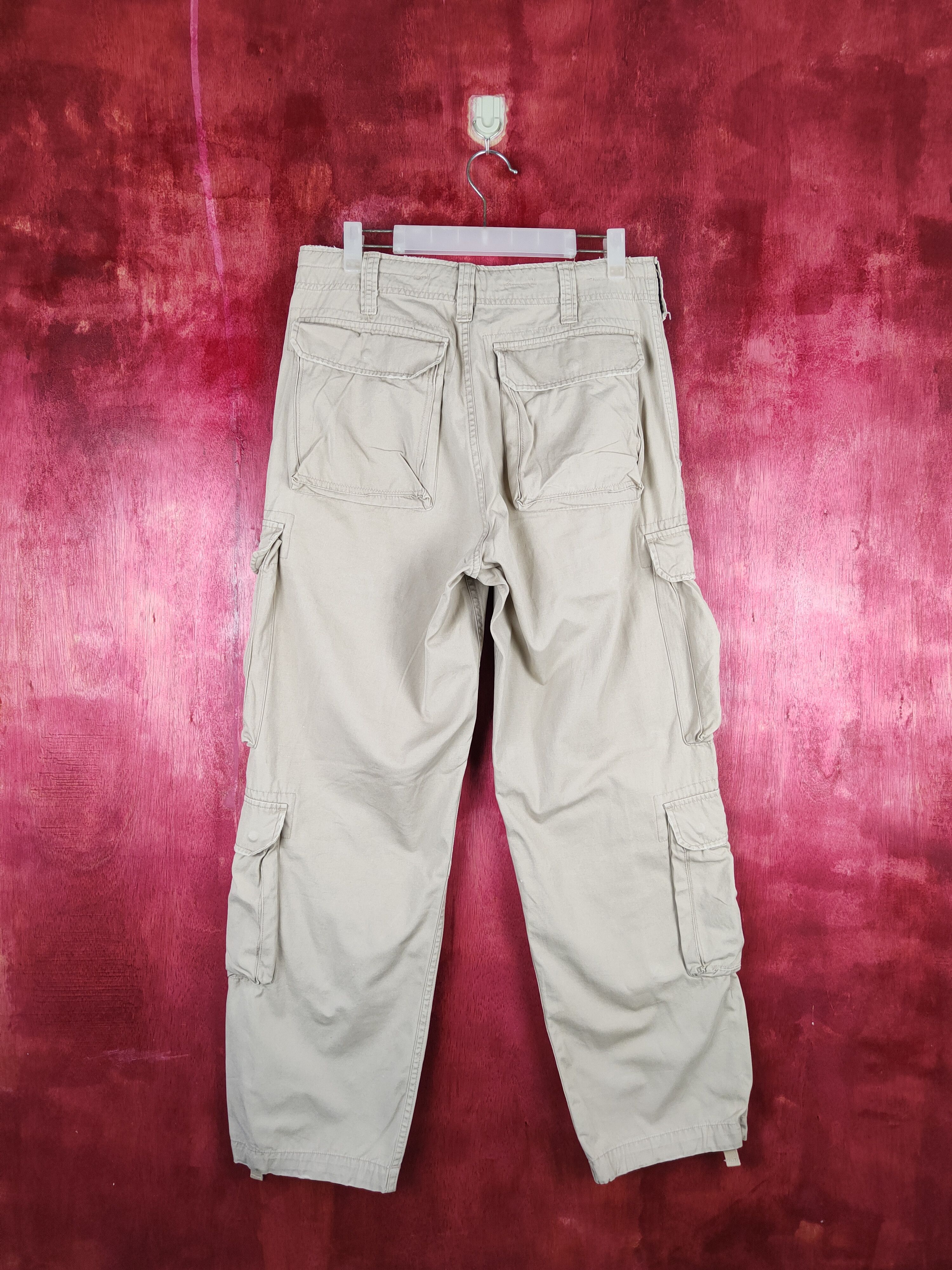 Grailed Real Crush Beige Multi Pocket Tactical Cargo Pants #S604 Size US 31 - 8 Thumbnail