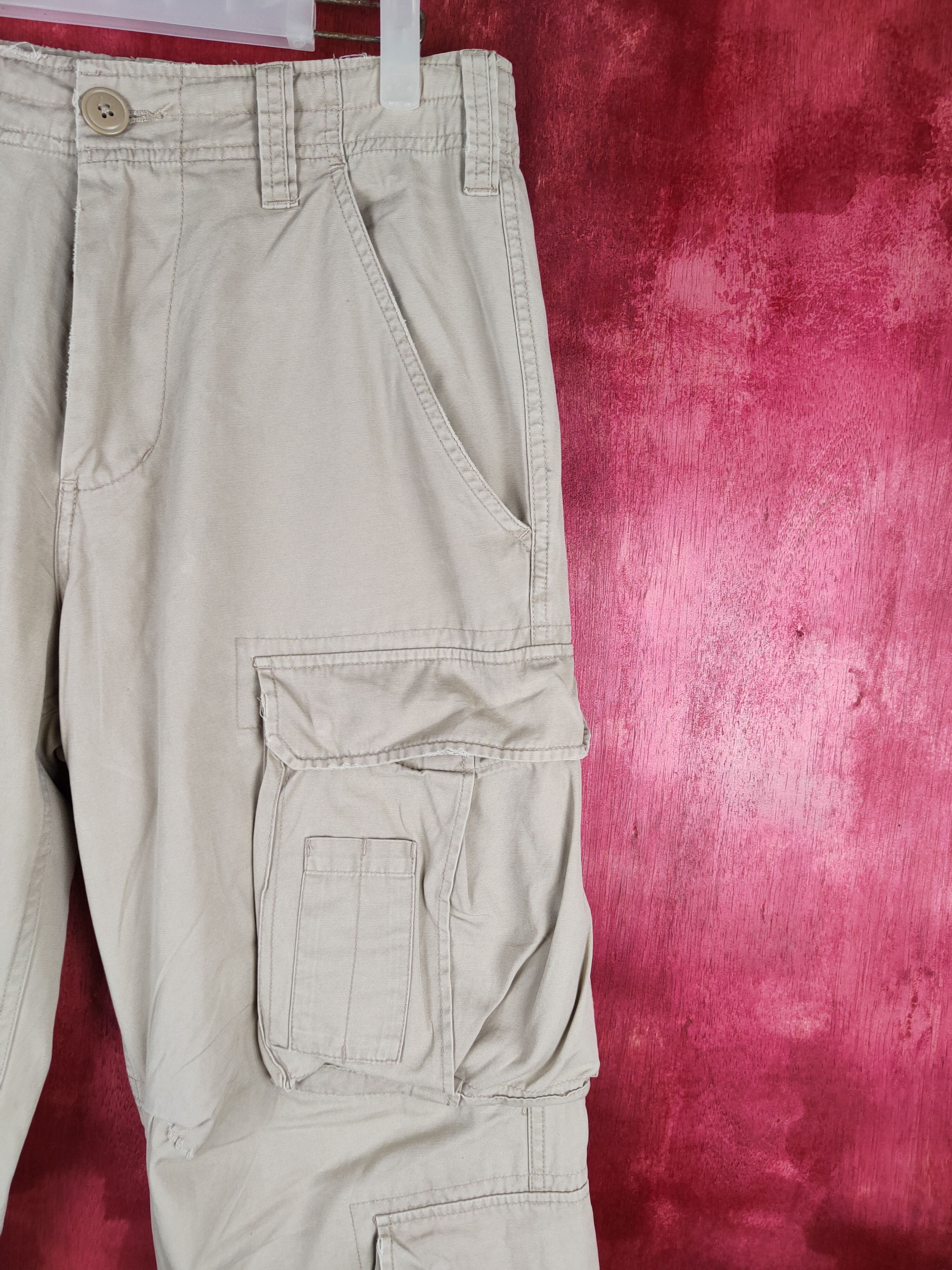 Grailed Real Crush Beige Multi Pocket Tactical Cargo Pants #S604 Size US 31 - 6 Thumbnail