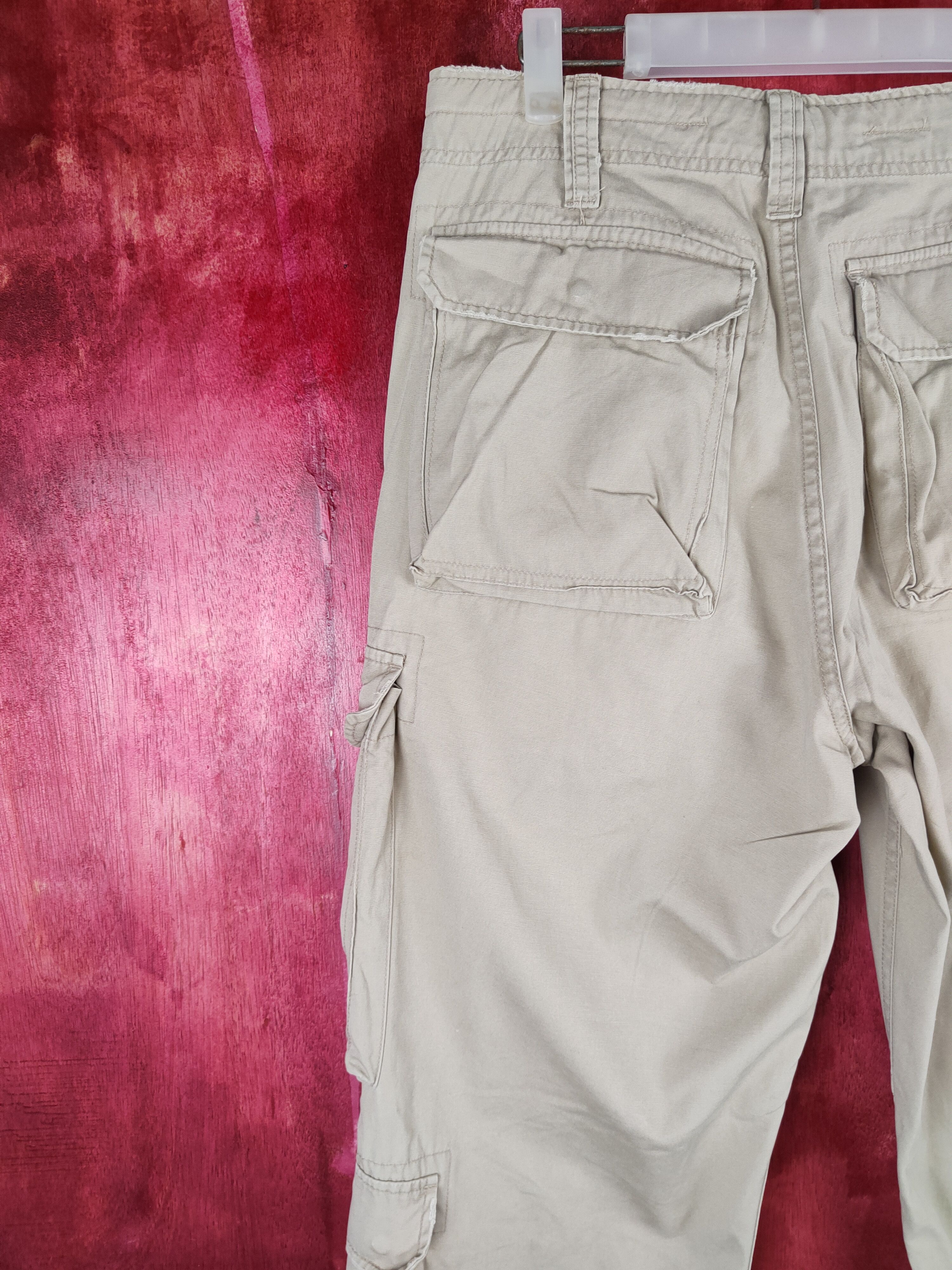 Grailed Real Crush Beige Multi Pocket Tactical Cargo Pants #S604 Size US 31 - 9 Thumbnail