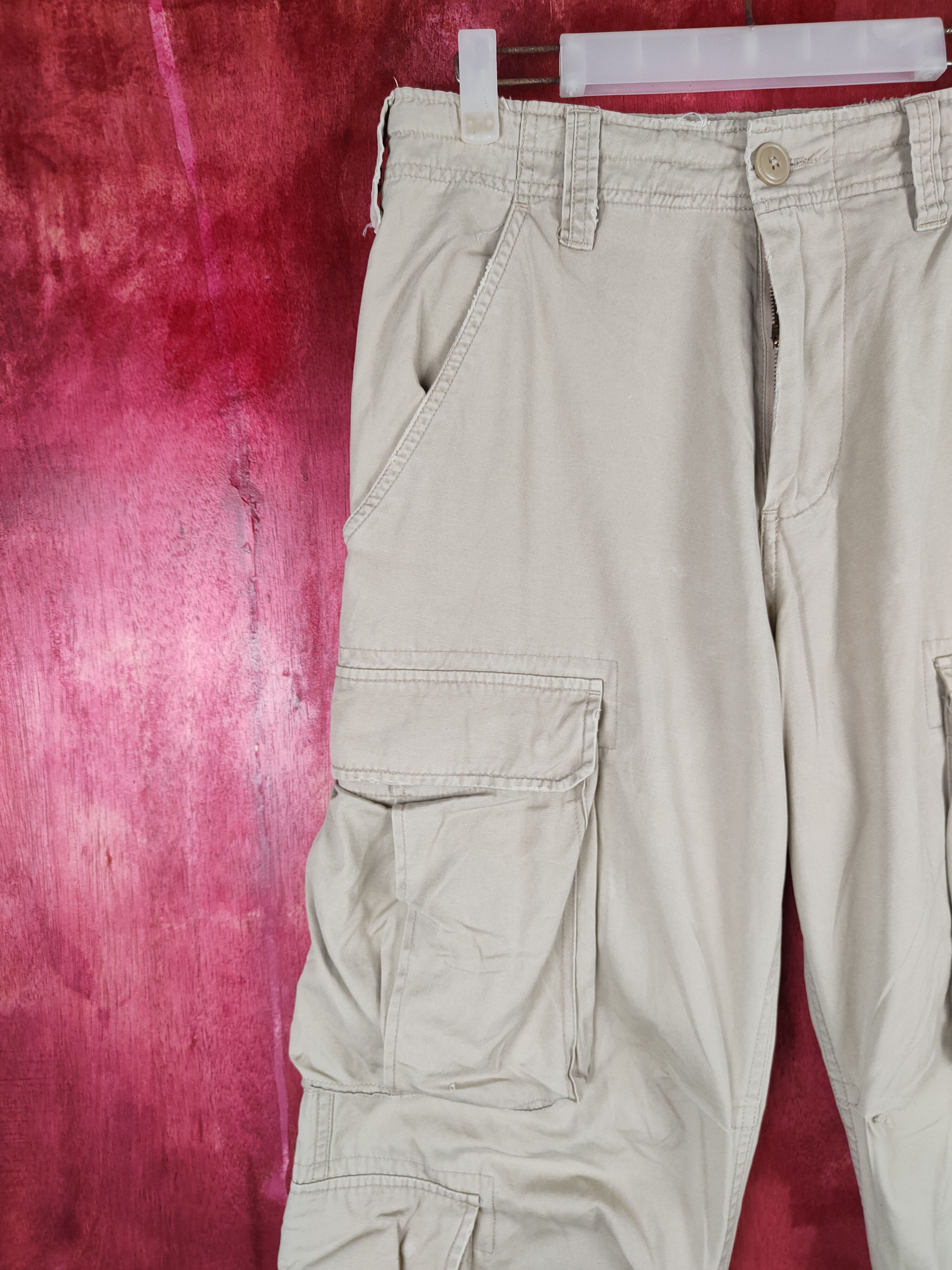Grailed Real Crush Beige Multi Pocket Tactical Cargo Pants #S604 Size US 31 - 3 Thumbnail