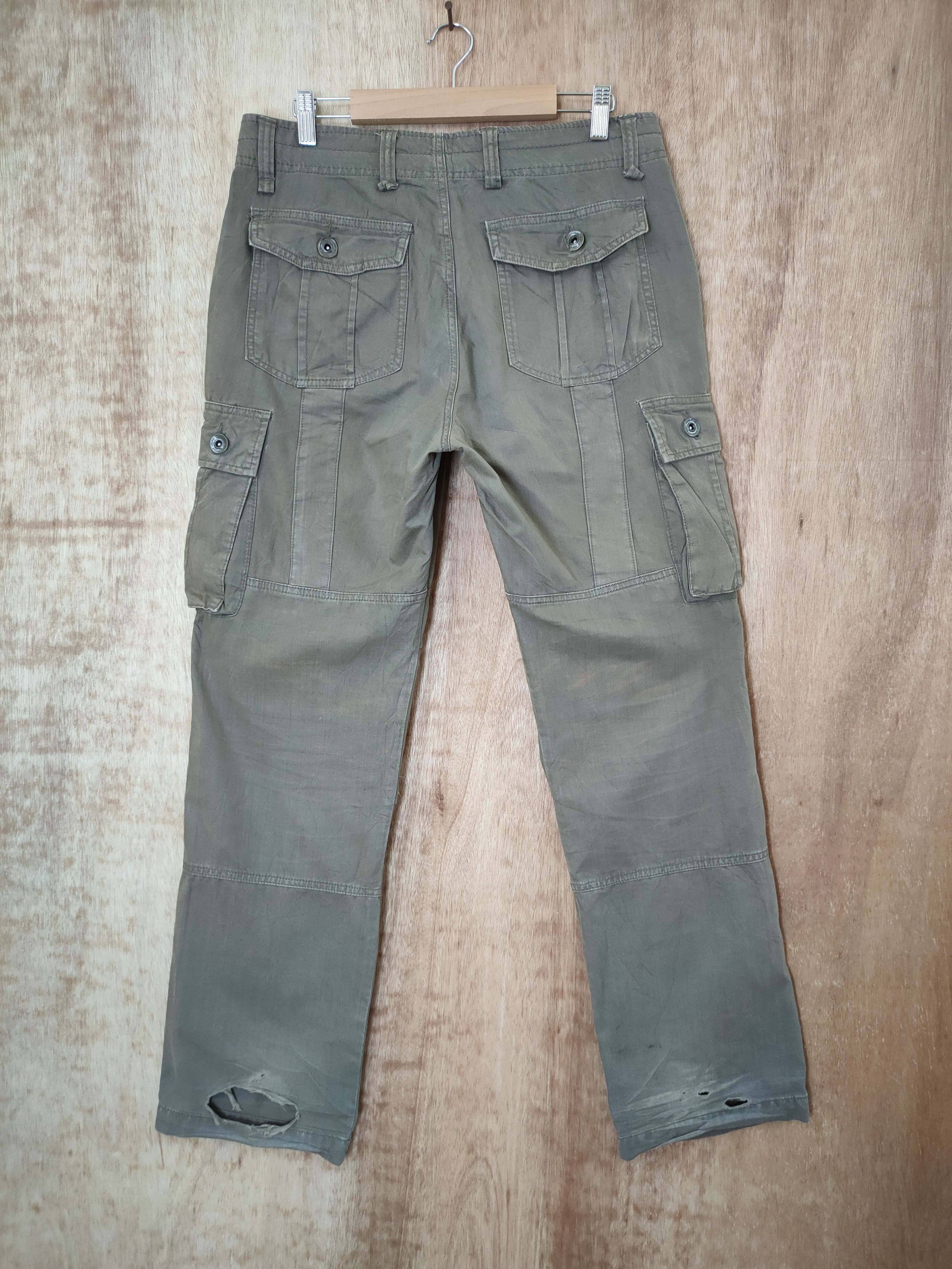 Japanese Brand DL Japanese green multipocket tactical cargo pants #46-404 Size US 32 / EU 48 - 5 Thumbnail