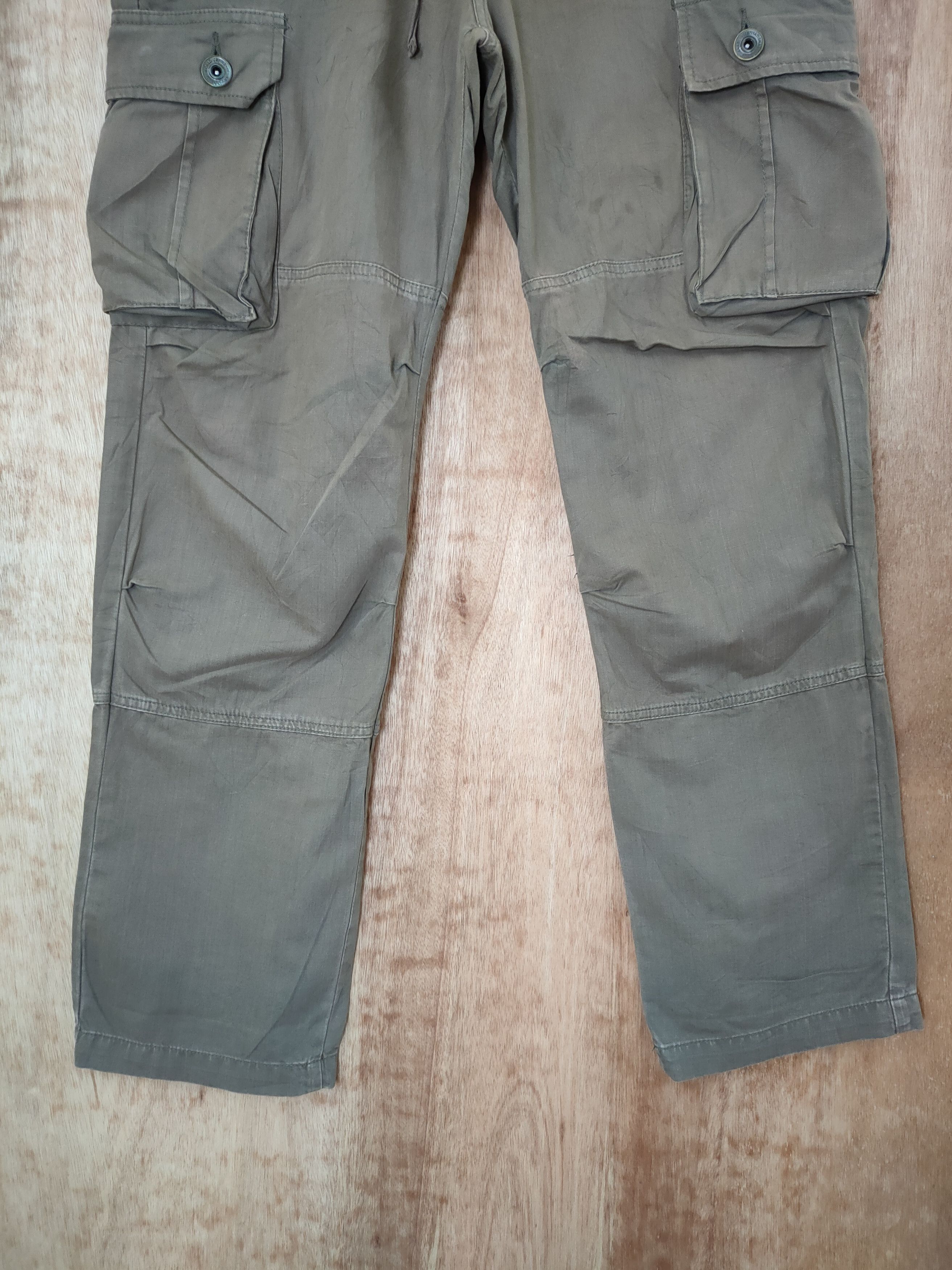 Japanese Brand DL Japanese green multipocket tactical cargo pants #46-404 Size US 32 / EU 48 - 2 Thumbnail