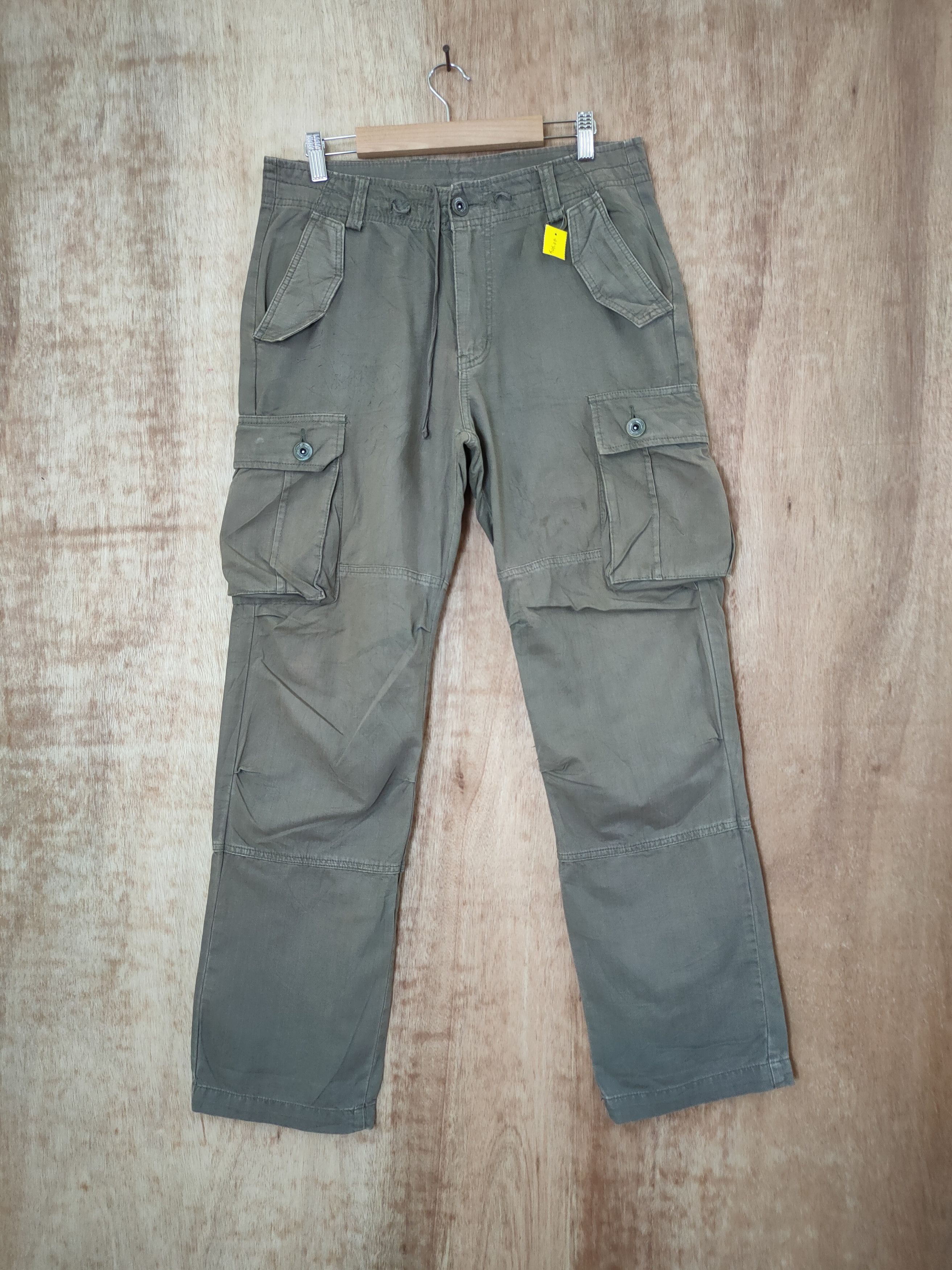 Japanese Brand DL Japanese green multipocket tactical cargo pants #46-404 Size US 32 / EU 48 - 1 Thumbnail