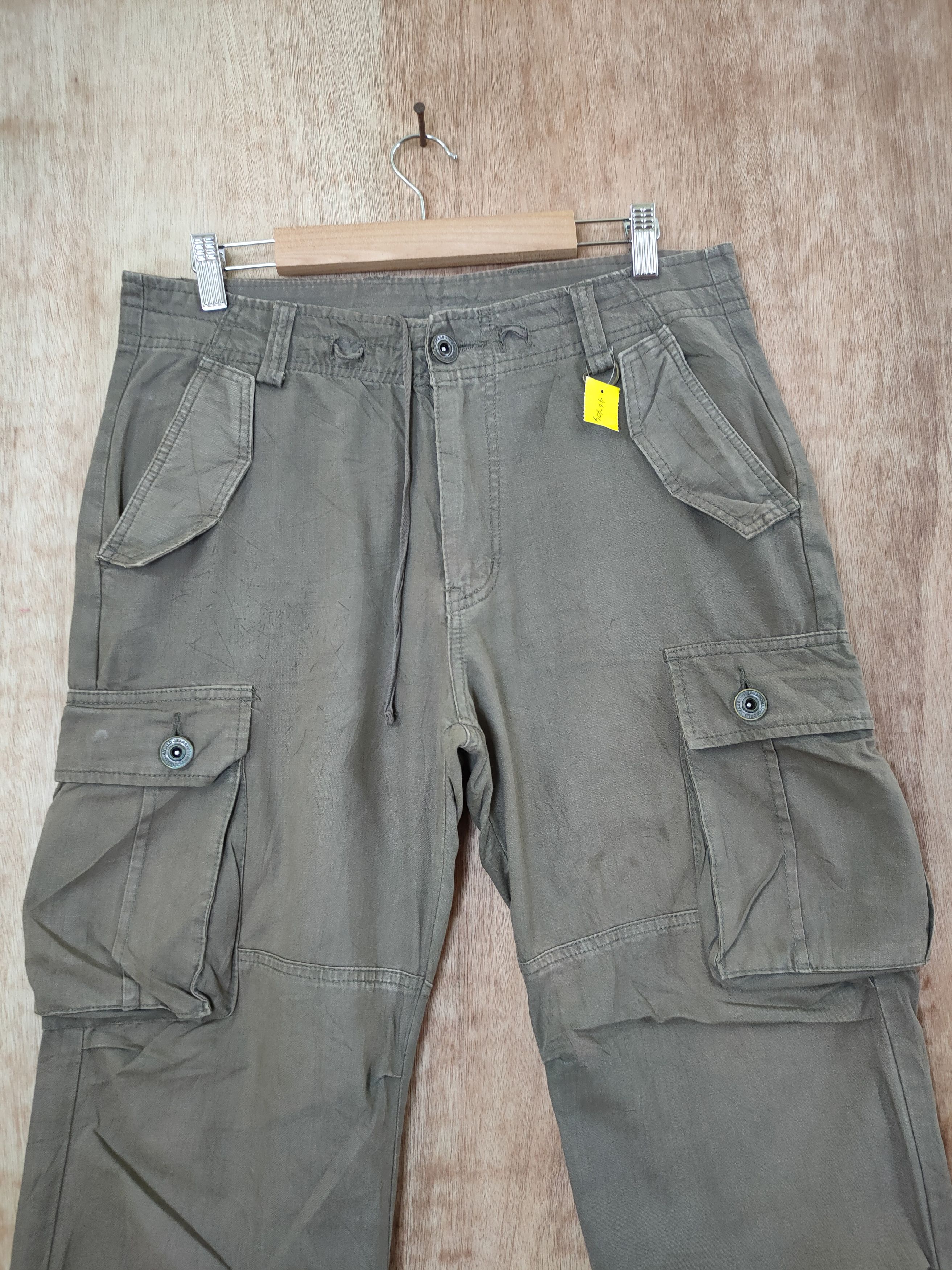 Japanese Brand DL Japanese green multipocket tactical cargo pants #46-404 Size US 32 / EU 48 - 3 Thumbnail