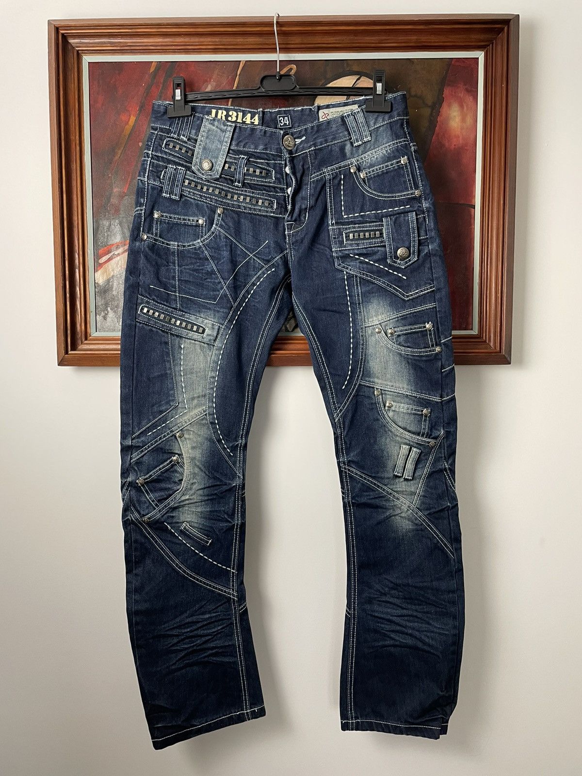 image of J Rag Famous Denim Japanese Designer Vintage Y2K Jeans in Blue Jeans, Men's (Size 34)