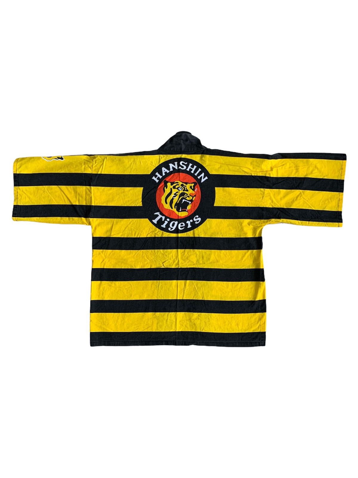 Japanese Brand Hanshin Tigers Baseball Striped Kimono Japan Style Jacket Size US M / EU 48-50 / 2 - 1 Thumbnail