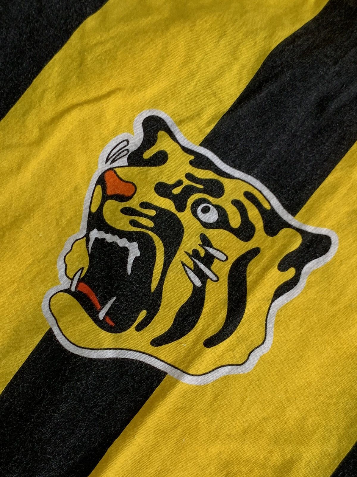 Japanese Brand Hanshin Tigers Baseball Striped Kimono Japan Style Jacket Size US M / EU 48-50 / 2 - 4 Thumbnail