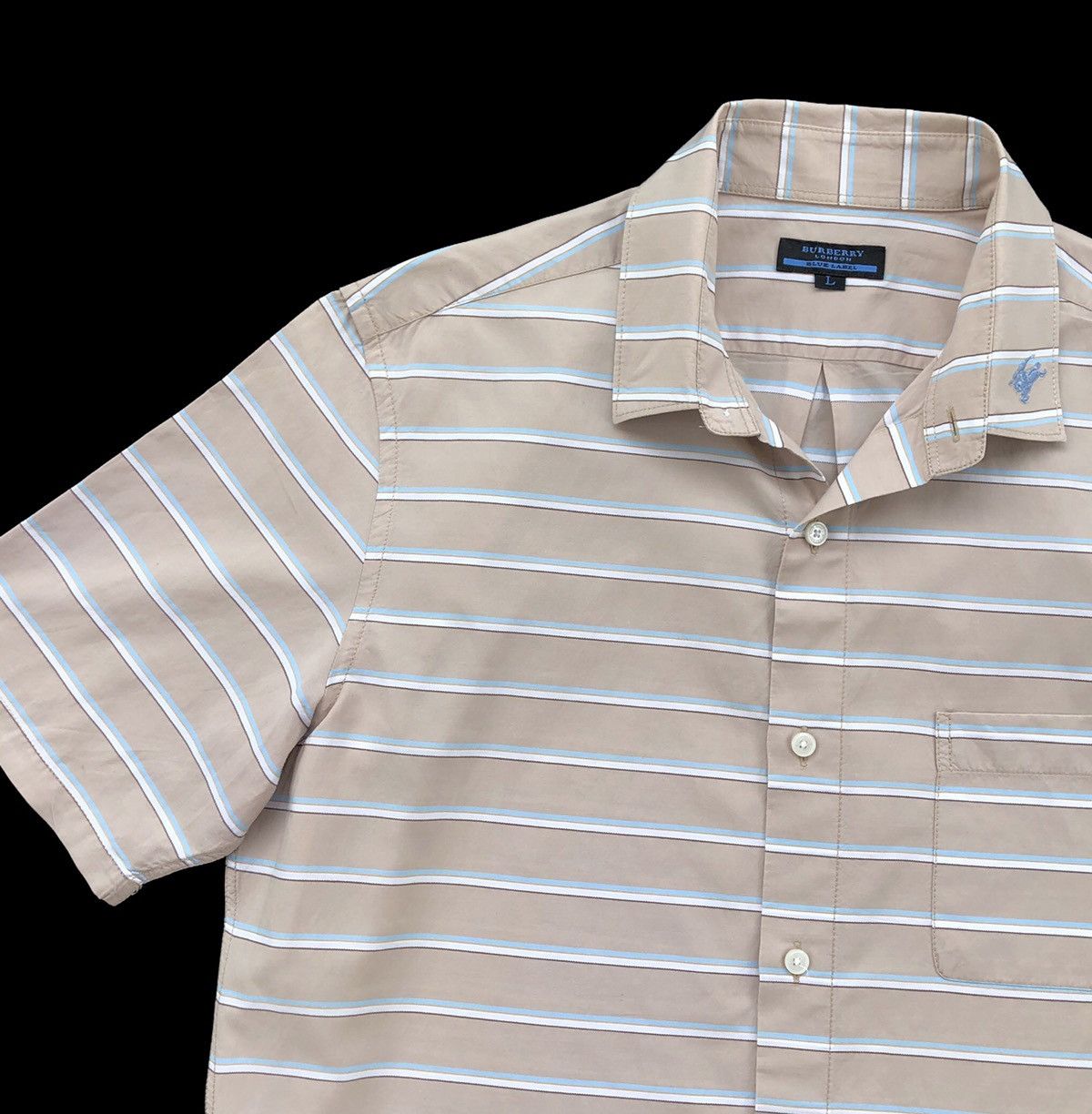 Burberry Authentic Burberry London Blue Label Men’s Stripe Shirt Size US M / EU 48-50 / 2 - 3 Thumbnail