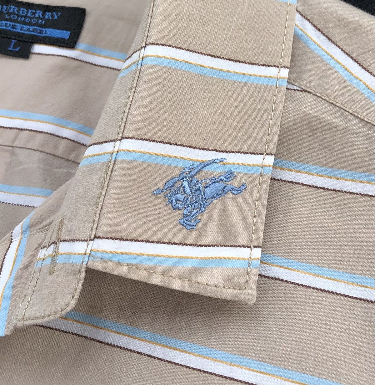 Burberry Authentic Burberry London Blue Label Men’s Stripe Shirt Size US M / EU 48-50 / 2 - 5 Thumbnail