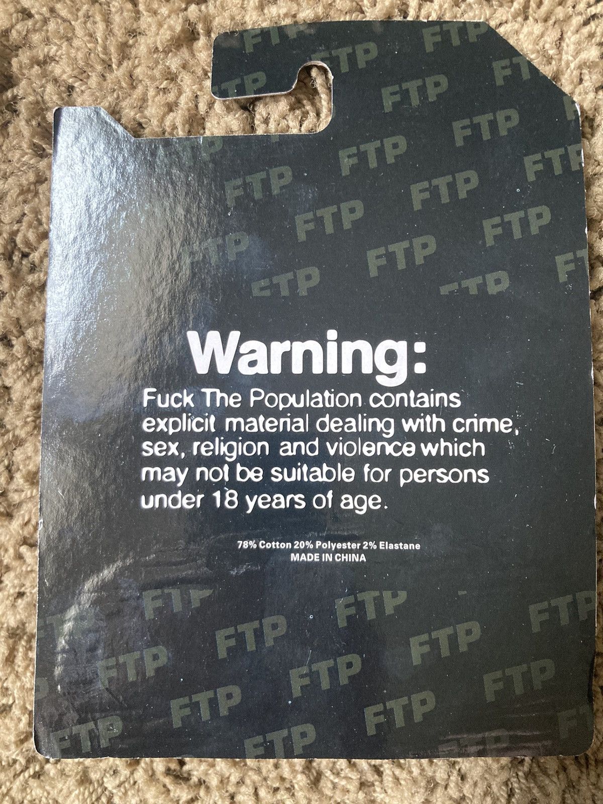 Fuck The Population FTP Race Car White Size ONE SIZE - 2 Thumbnail