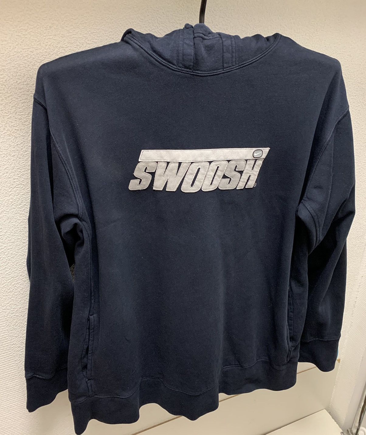 Nike × Vintage Nike swoosh vintage big logo hoodie L sz 1990th 2000th Size US L / EU 52-54 / 3 - 2 Thumbnail