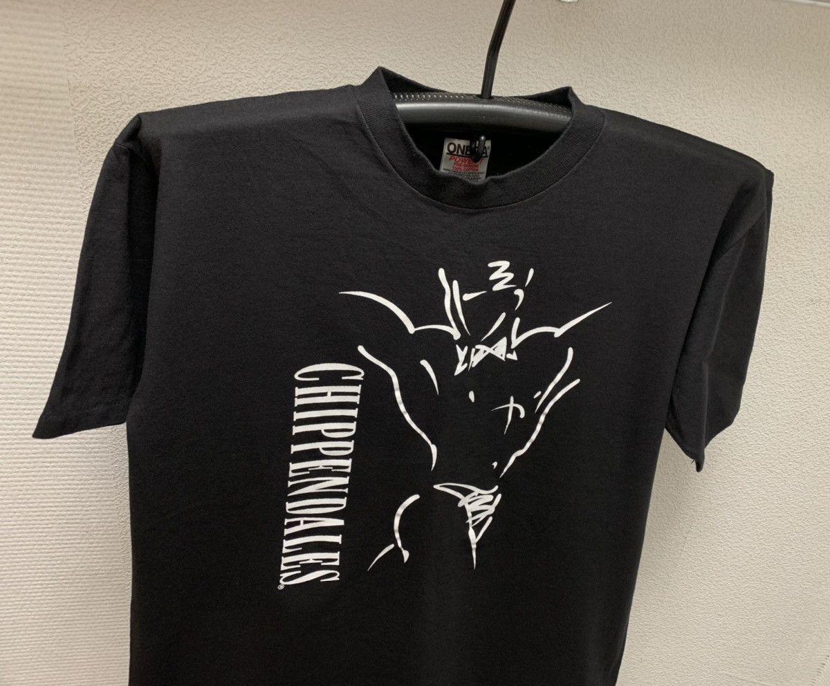 Playboy Chippendales playboy vintage made in Usa 1990 t-shirt Single Size US L / EU 52-54 / 3 - 3 Thumbnail