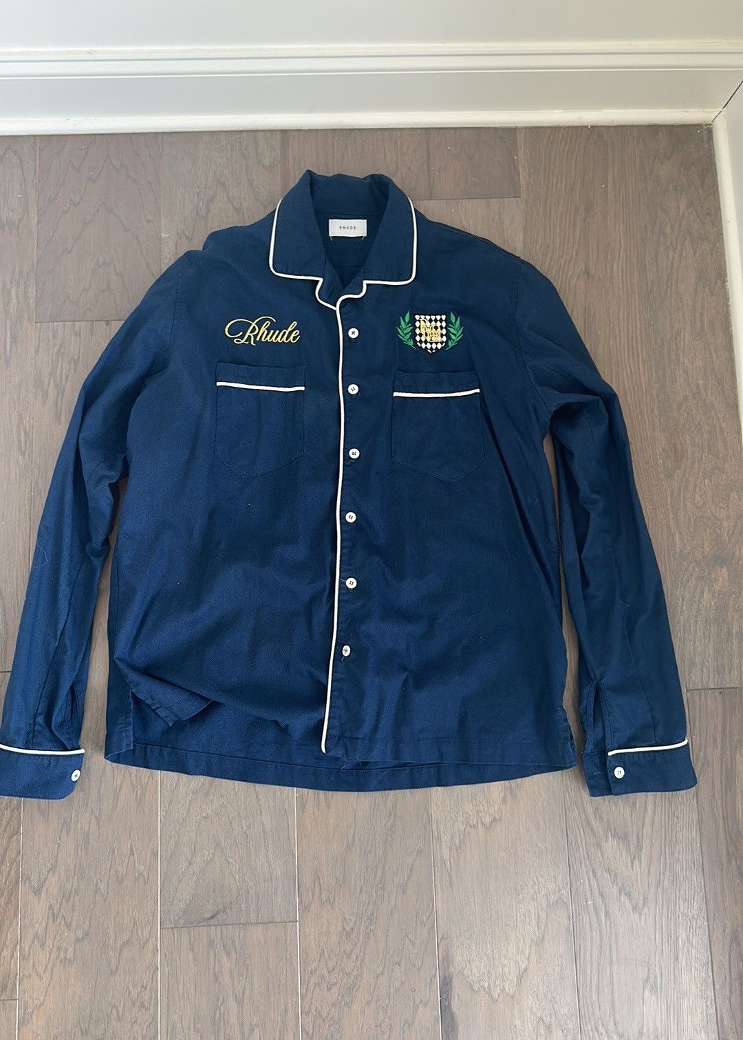 Rhude Rhude Blue Linen Shirt Size US L / EU 52-54 / 3 - 1 Thumbnail