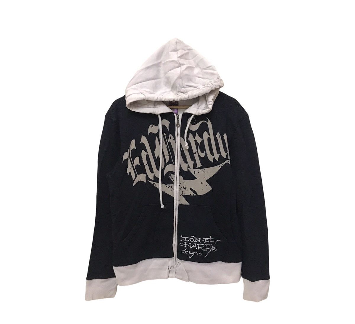 Christian Audigier × Ed Hardy × Vintage Vintage Ed Hardy Christian Audigear Black Dragon Hoodie Size US S / EU 44-46 / 1 - 4 Thumbnail