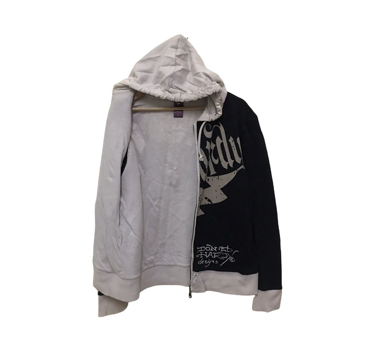 Christian Audigier × Ed Hardy × Vintage Vintage Ed Hardy Christian Audigear Black Dragon Hoodie Size US S / EU 44-46 / 1 - 6 Thumbnail