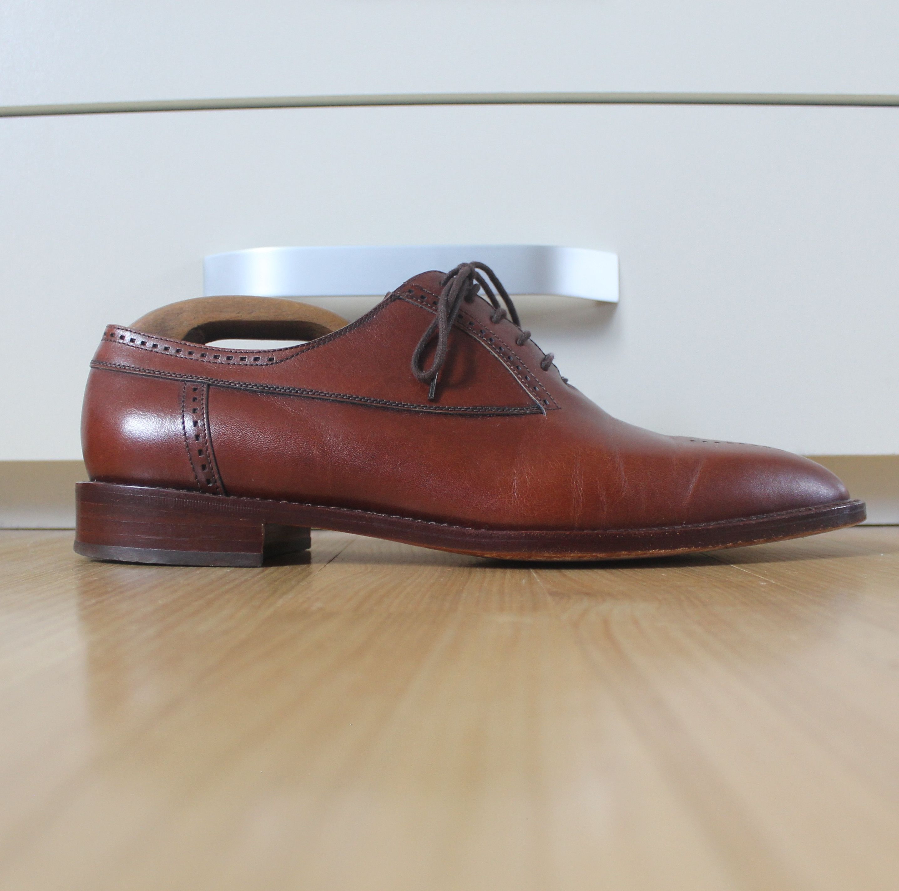 Christian Dior Monsieur Vintage Christian Dior Brown Leather Oxford Brogue Size US 11 / EU 44 - 4 Thumbnail
