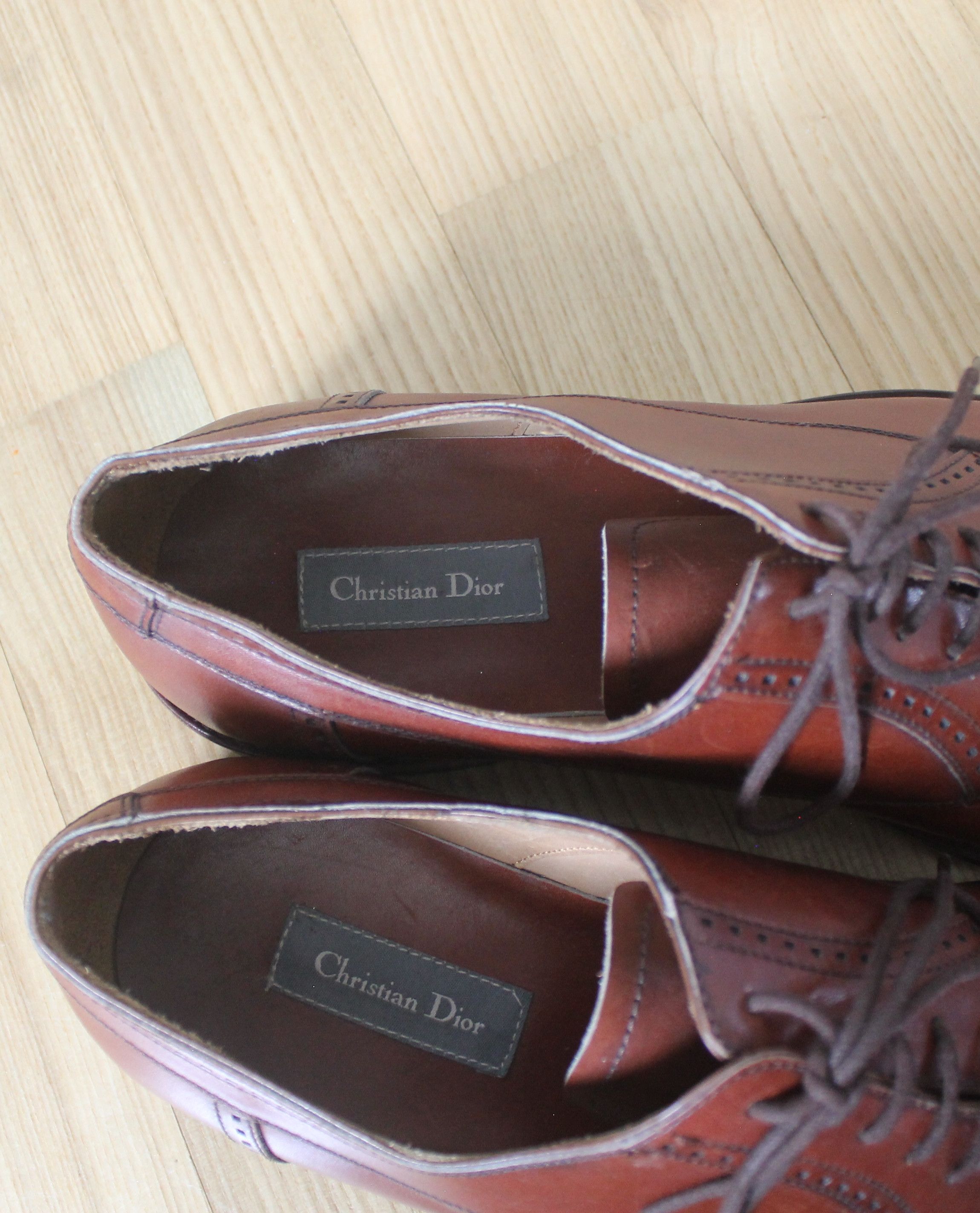 Christian Dior Monsieur Vintage Christian Dior Brown Leather Oxford Brogue Size US 11 / EU 44 - 12 Thumbnail