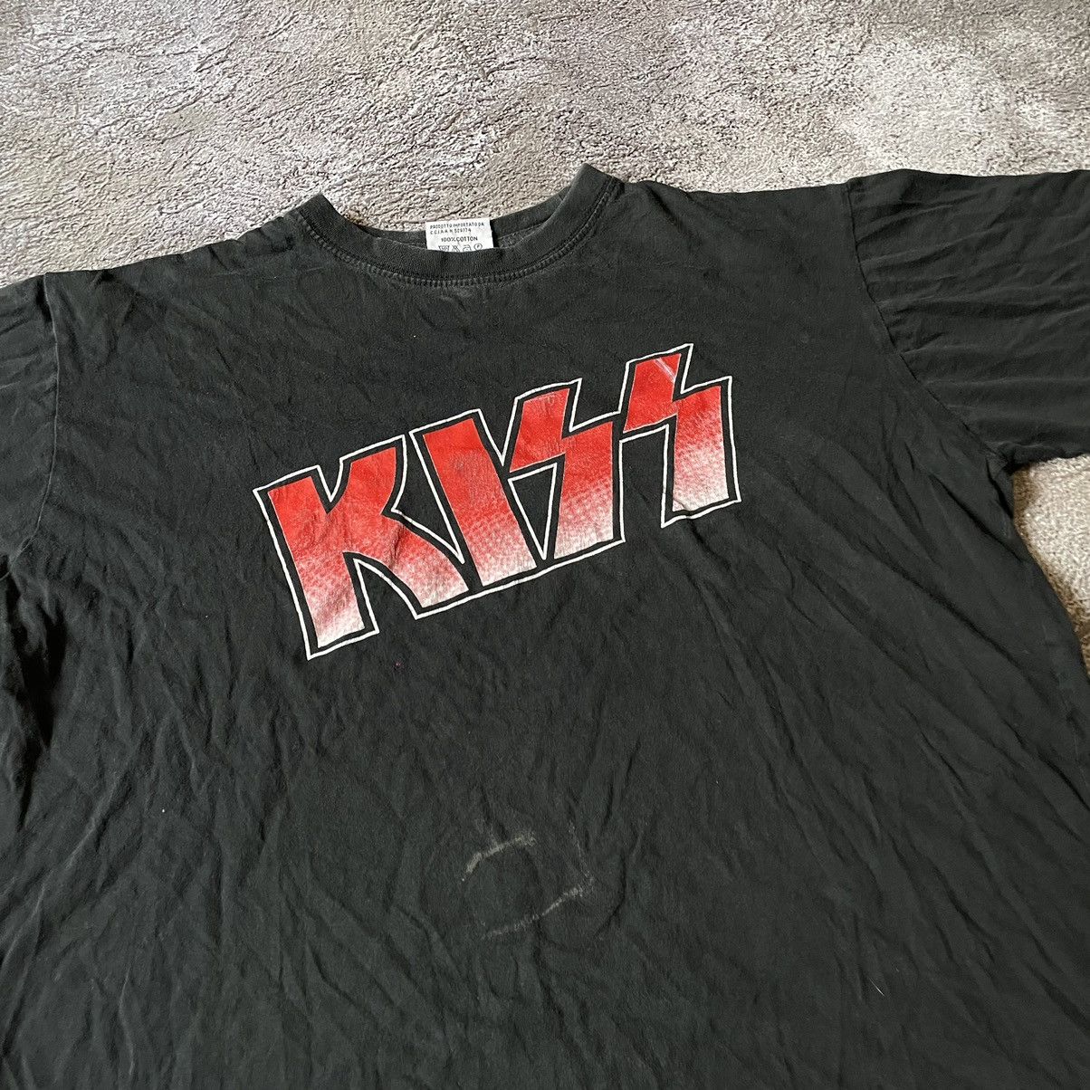Vintage Vintage 90s Kiss Band Tee Sun Faded Graphic Grunge Boxy XL Size US XL / EU 56 / 4 - 6 Thumbnail