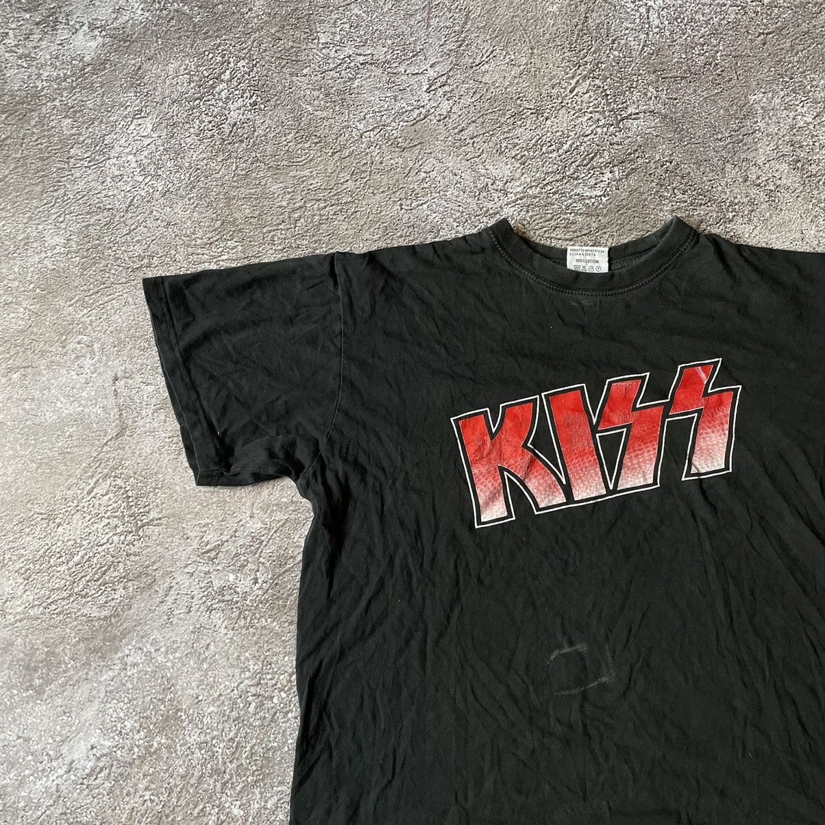 Vintage Vintage 90s Kiss Band Tee Sun Faded Graphic Grunge Boxy XL Size US XL / EU 56 / 4 - 4 Thumbnail