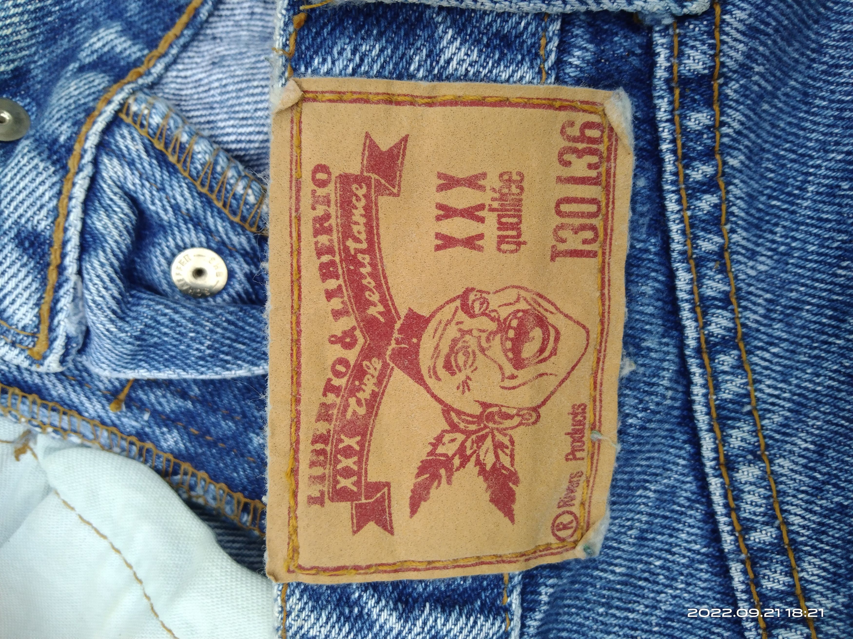 Japanese Brand FUCKING⚡ TRASH RIPED LIBERTO DENIM PANTS Size US 29 - 8 Thumbnail