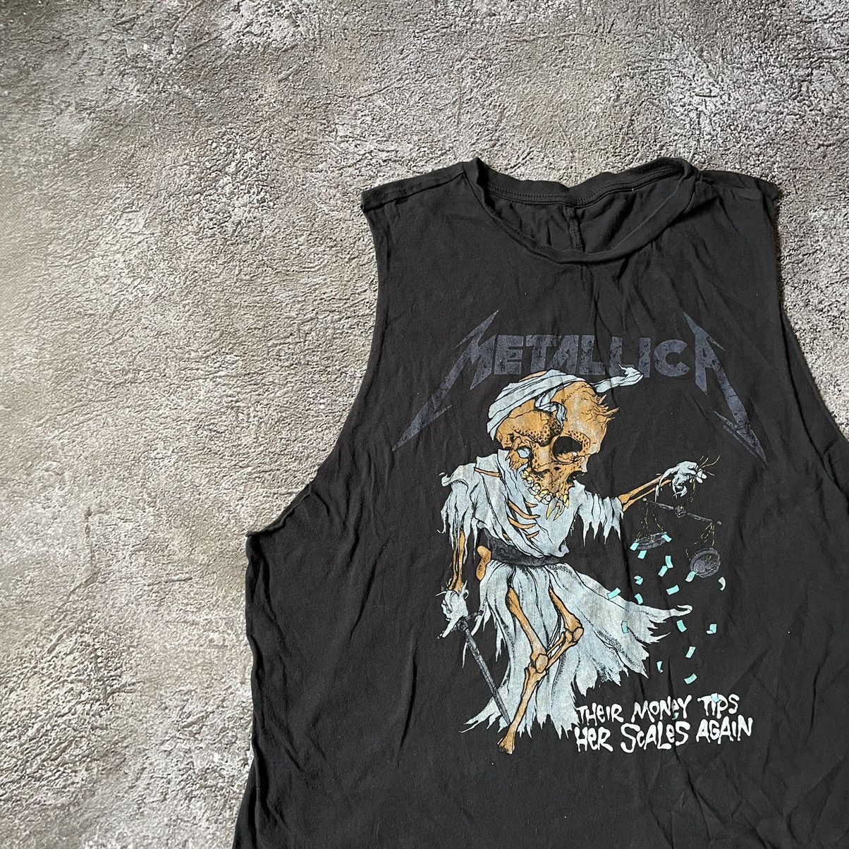 Vintage Vintage Y2K Goth Horror Graphic Tank Top Black Faded Baggy M Size US M / EU 48-50 / 2 - 4 Thumbnail