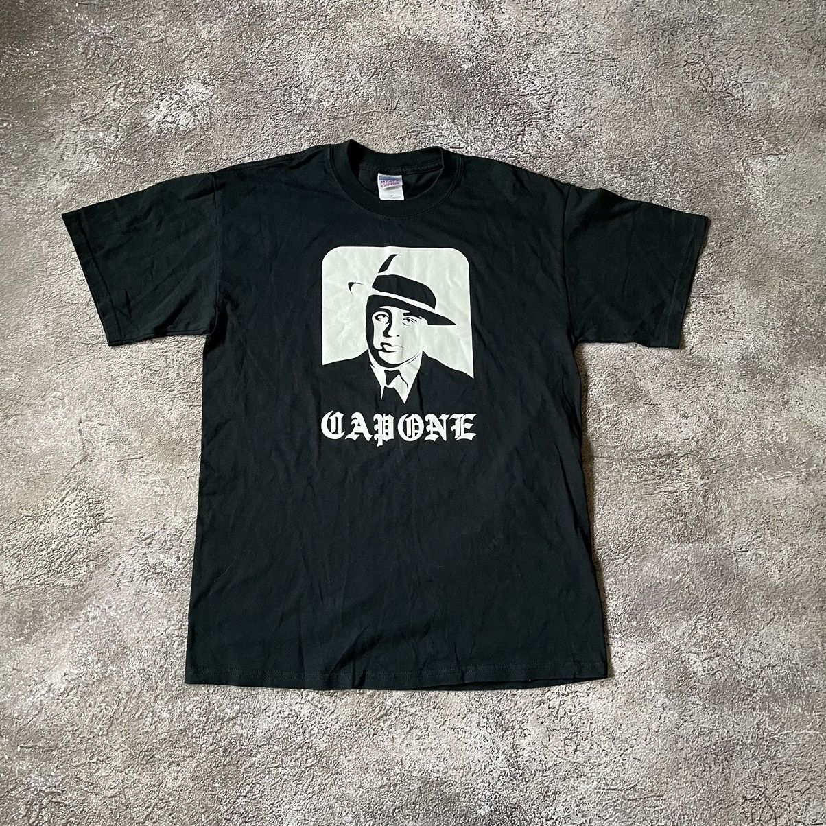 Vintage Vintage Y2K Graphic Tee Capone Face Logo Streetwear Washed M Size US M / EU 48-50 / 2 - 4 Thumbnail