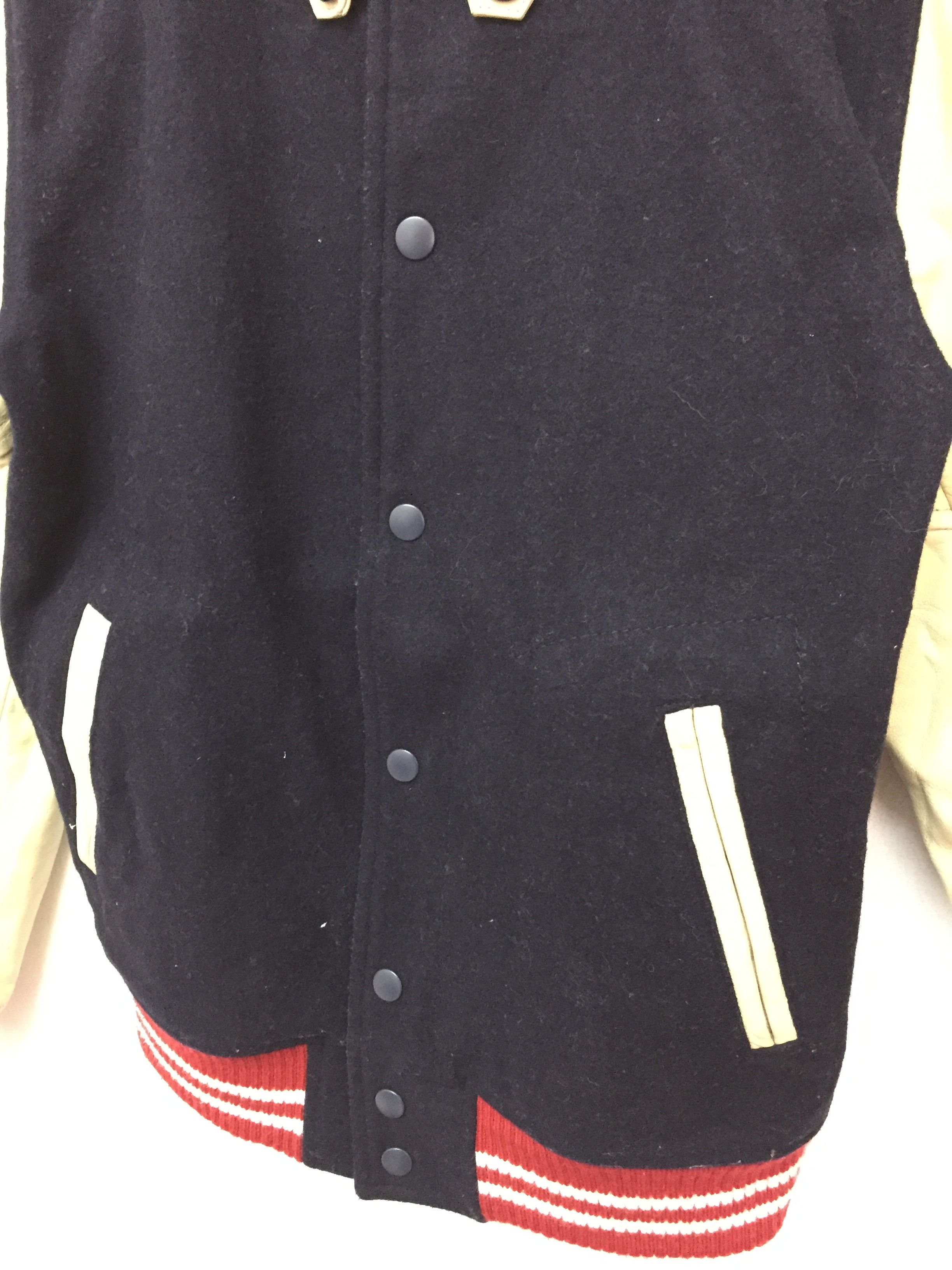 Beams Plus half leather Varsity jacket Size US S / EU 44-46 / 1 - 6 Thumbnail