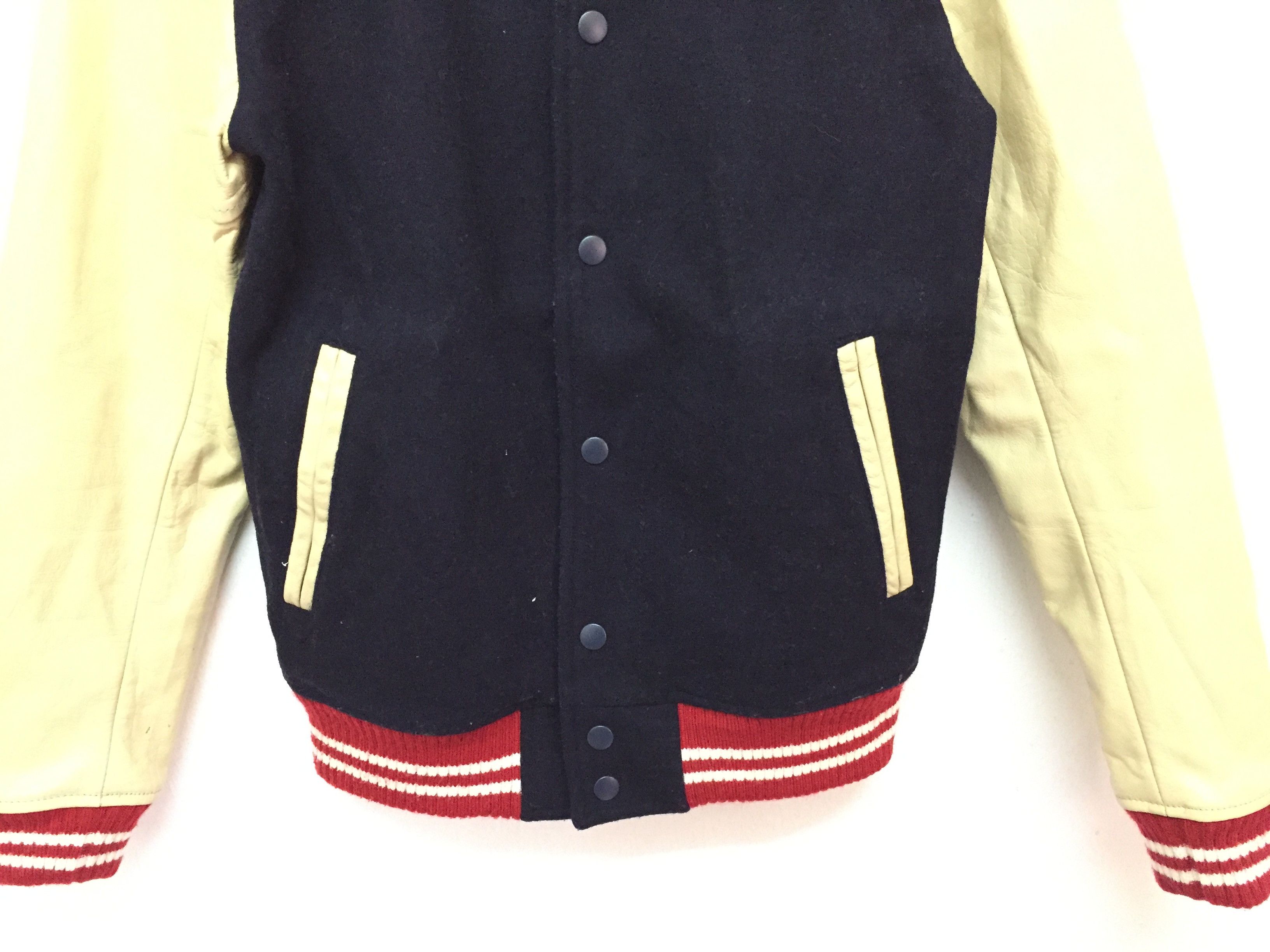 Beams Plus half leather Varsity jacket Size US S / EU 44-46 / 1 - 4 Thumbnail