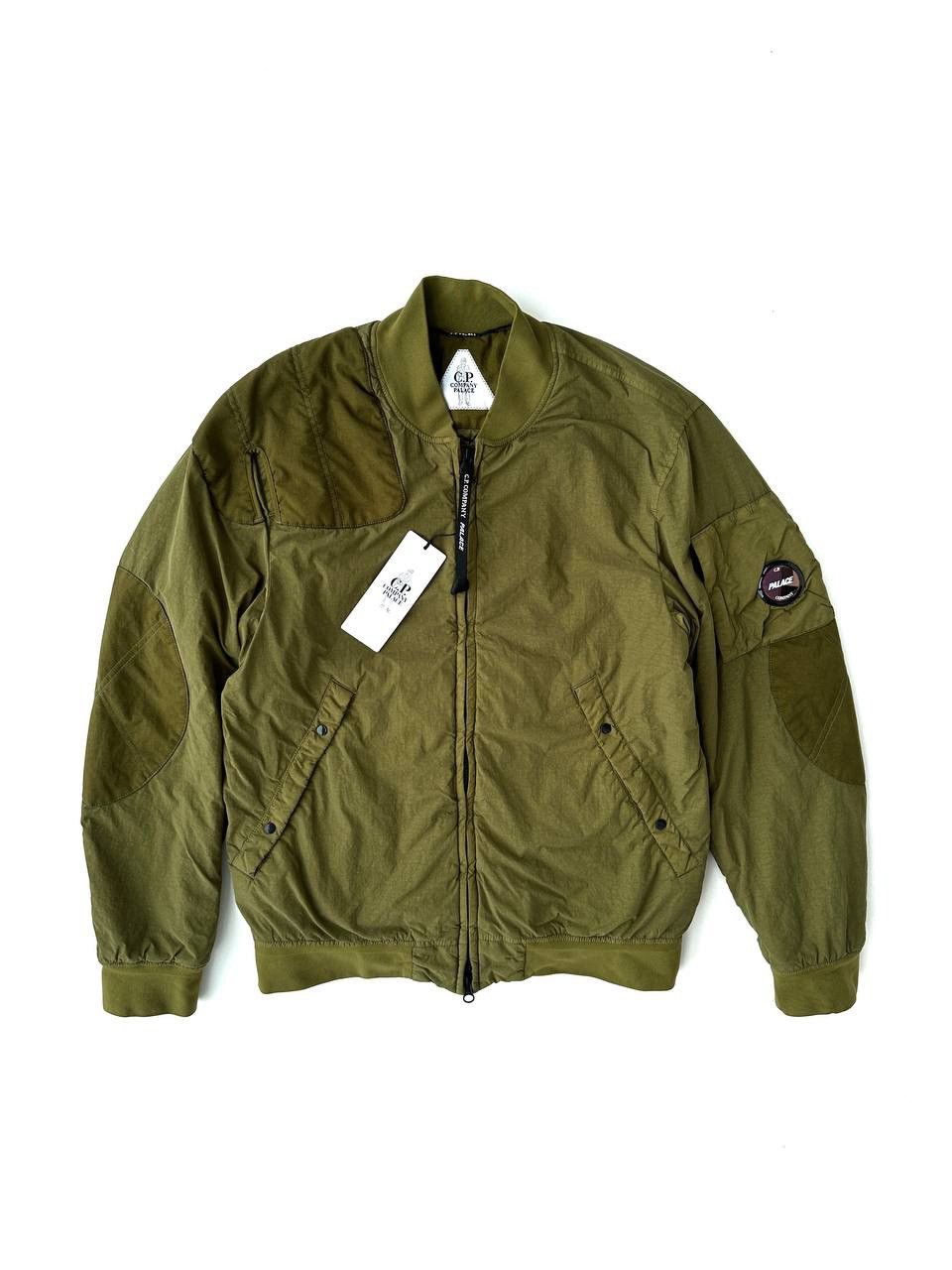 image of C P Company x Palace C.p. Company X Palace Bomber Jacket Olive in Khaki, Men's (Size Large)