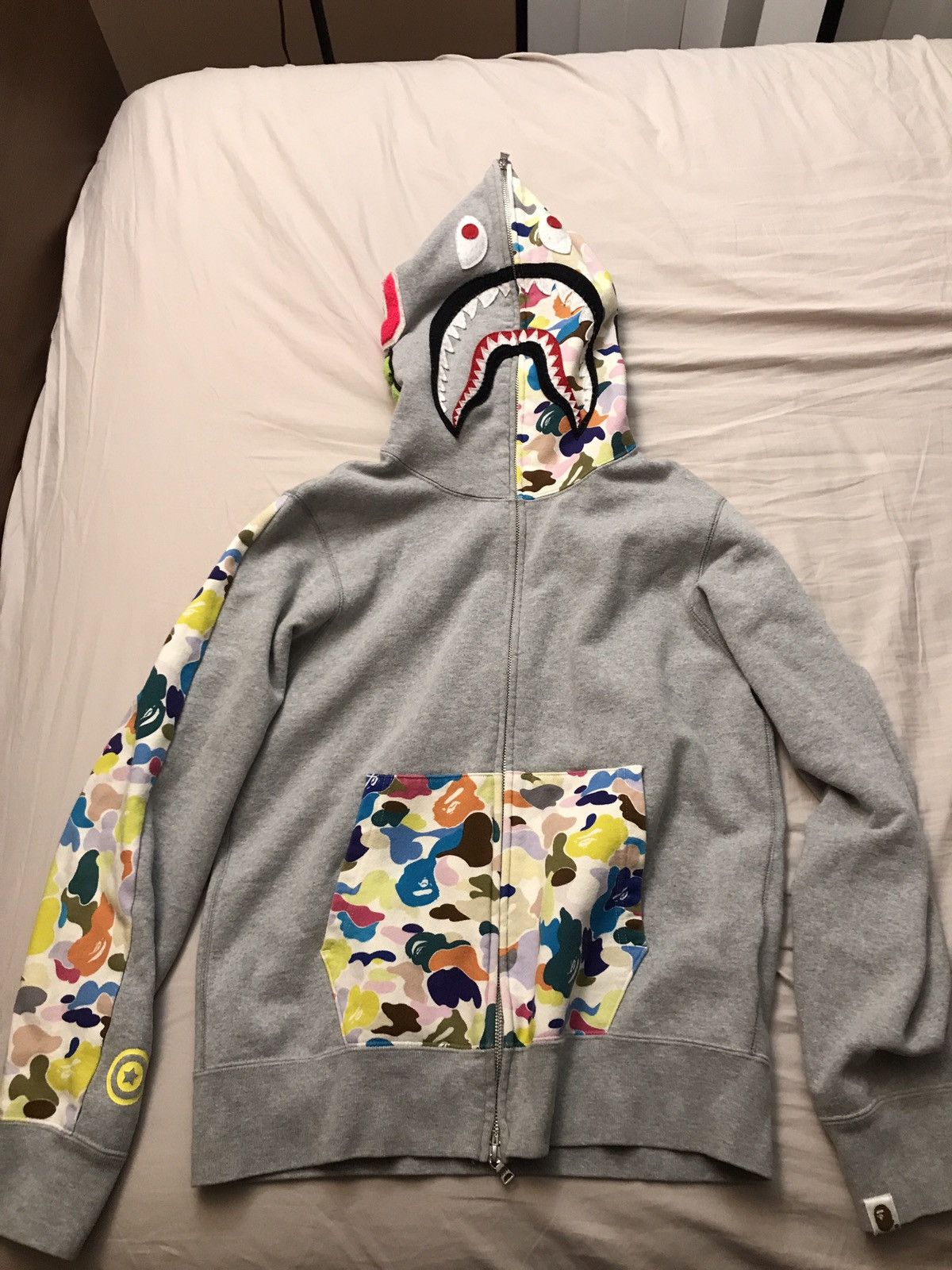 Bape 20th anniversary shark hoodie clearance