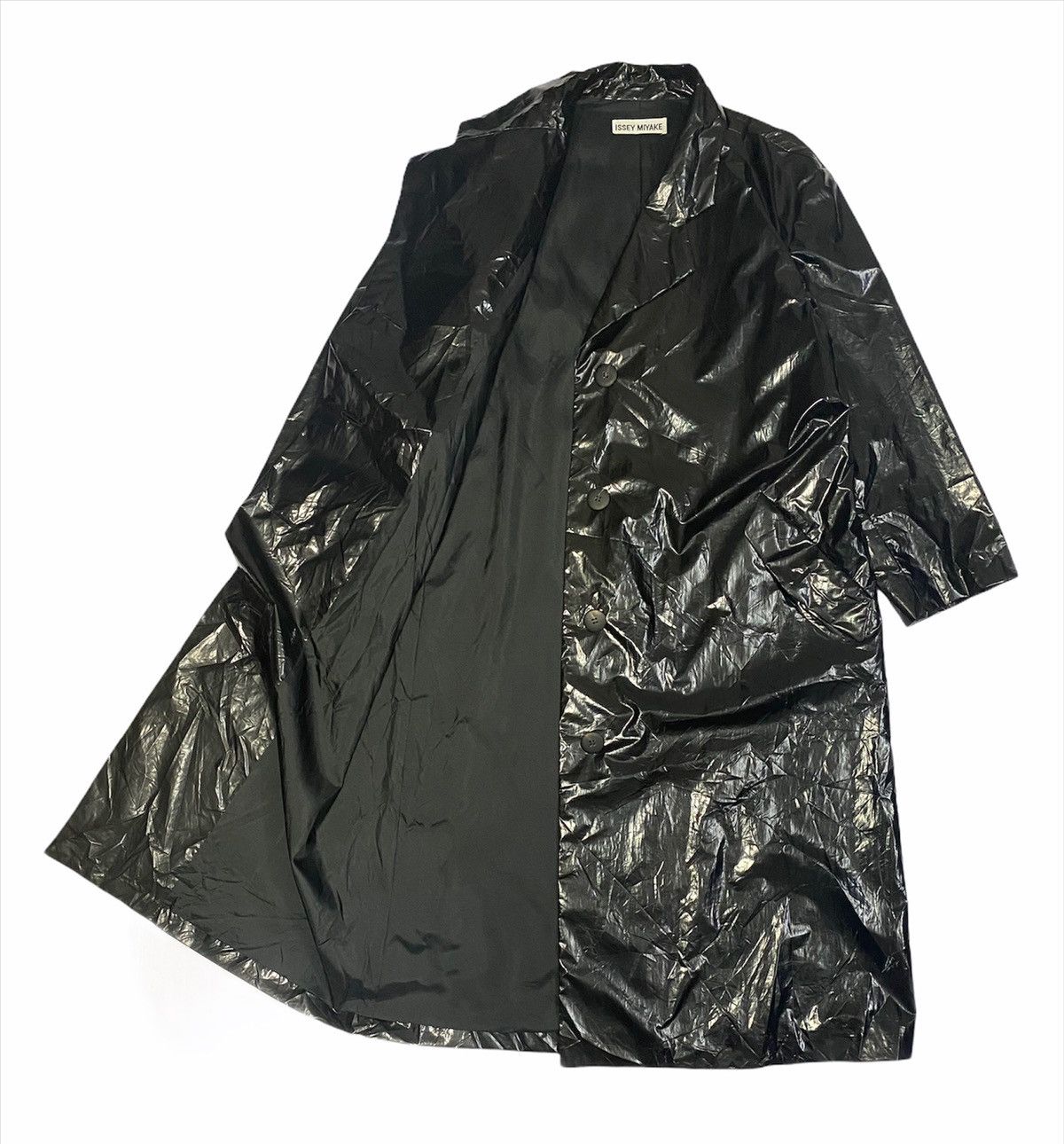 Issey Miyake Harajuku Heat 🔥🔥Issey Miyake Black lightning Trench Coat Size US L / EU 52-54 / 3 - 1 Thumbnail