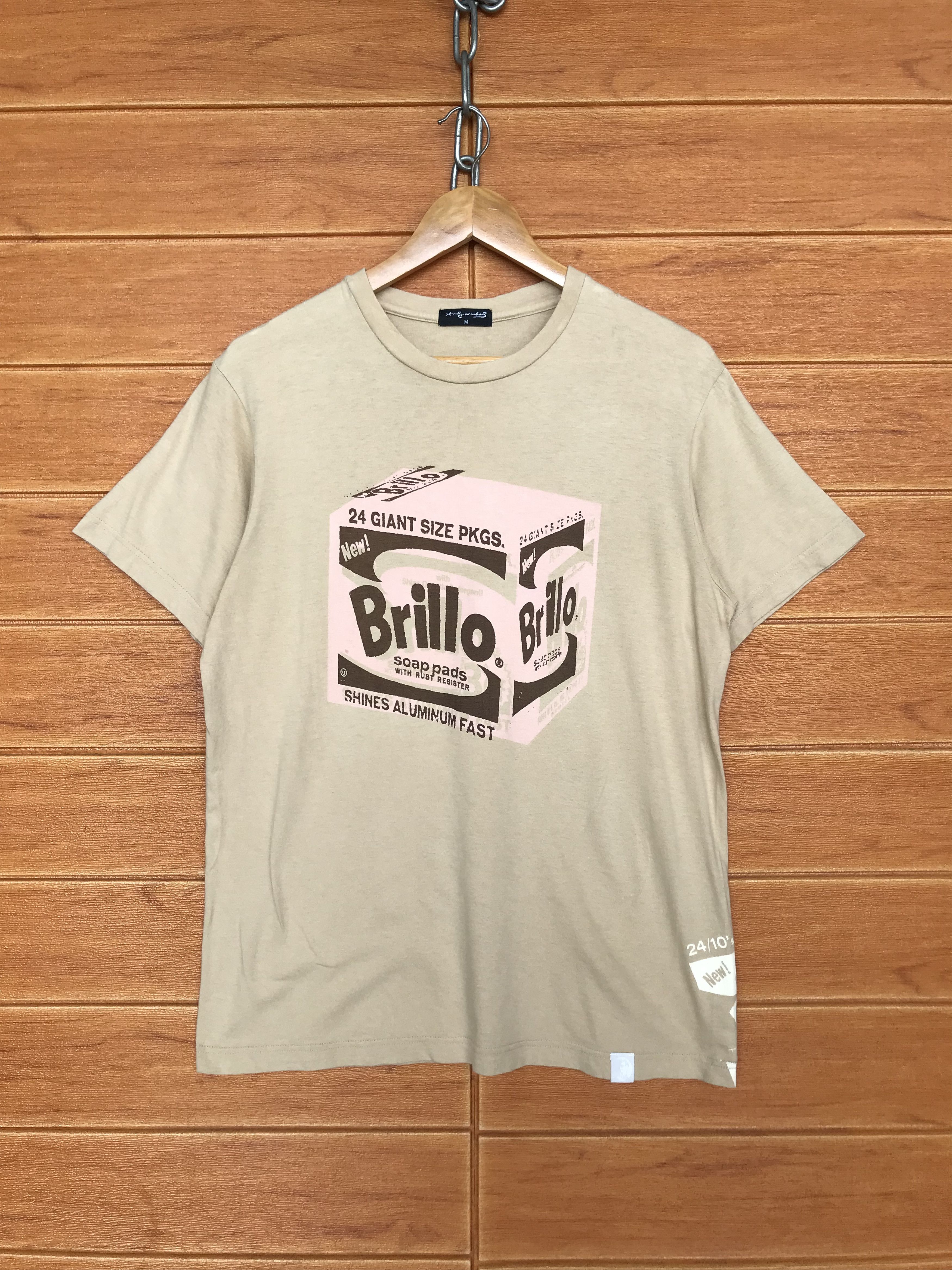 Andy Warhol Vintage ANDY WARHOL 'brillo soap pads' Pop Art T-Shirt Size US M / EU 48-50 / 2 - 2 Thumbnail