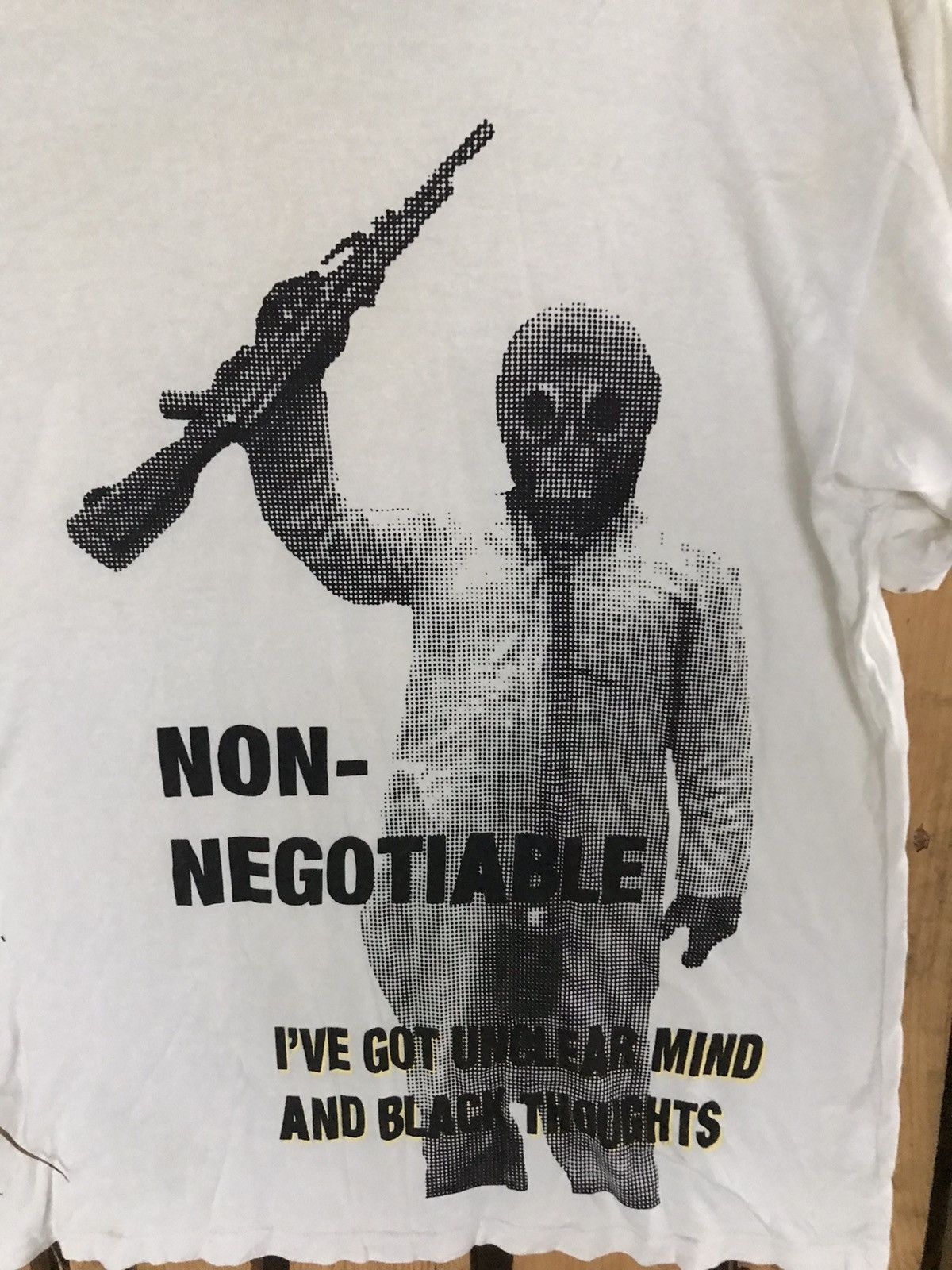 Japanese Brand × Vintage MILKBOY Non Negotiate Terorrist Graphic Tee Size US M / EU 48-50 / 2 - 3 Thumbnail