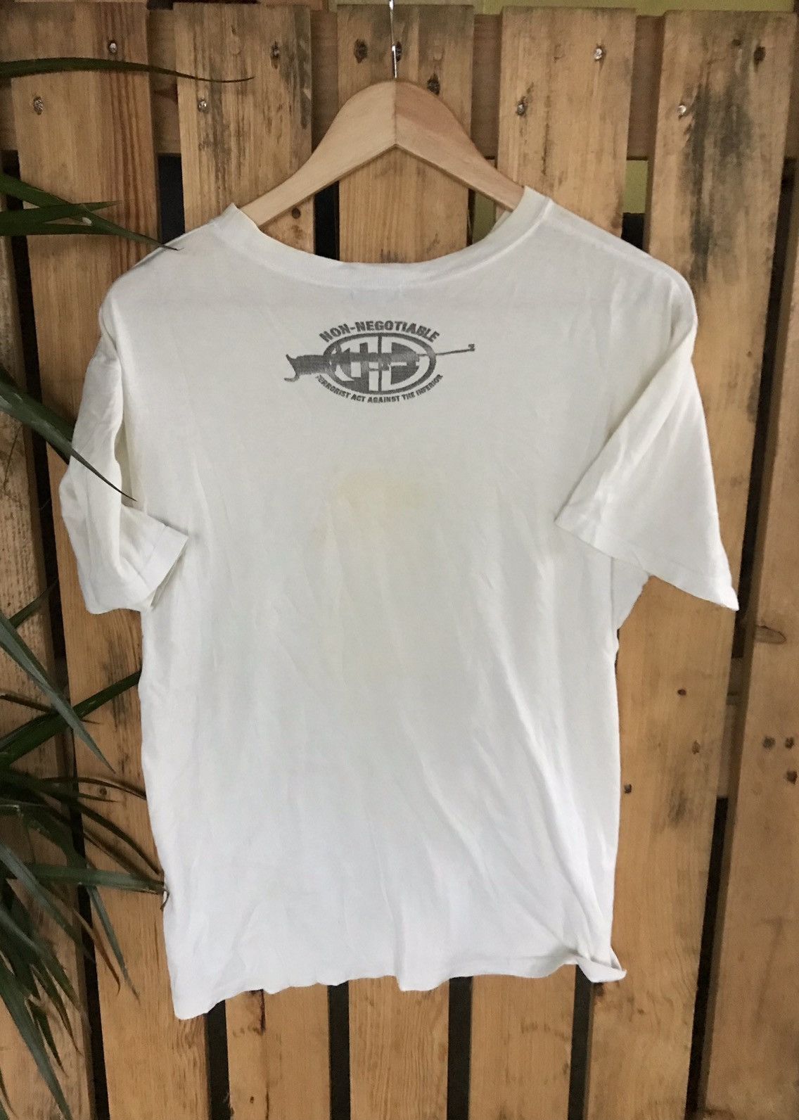 Japanese Brand × Vintage MILKBOY Non Negotiate Terorrist Graphic Tee Size US M / EU 48-50 / 2 - 4 Thumbnail